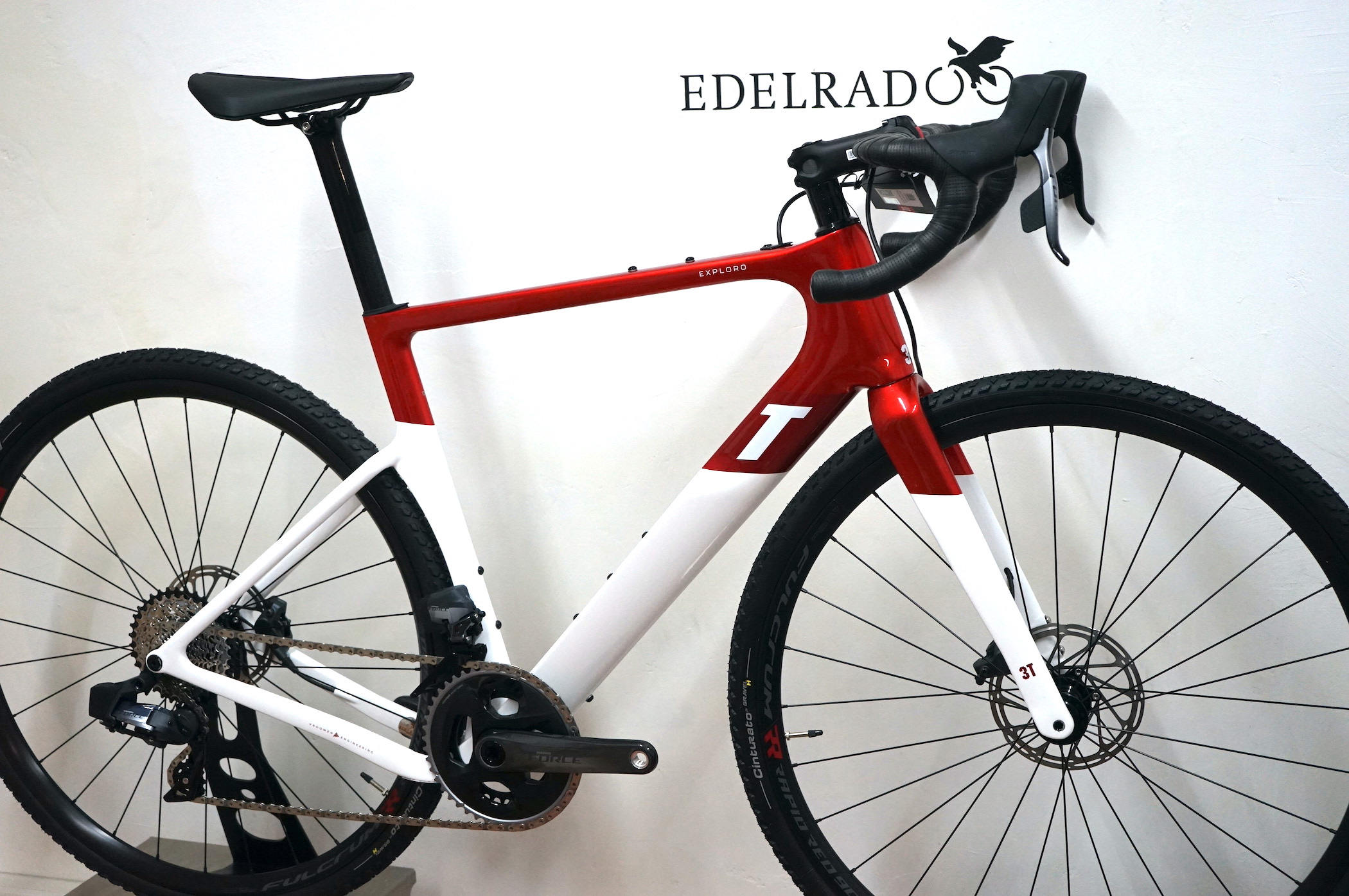 3T Exploro RACE Sram Force AXS 2x12 (2023) - RACE MAX red/white