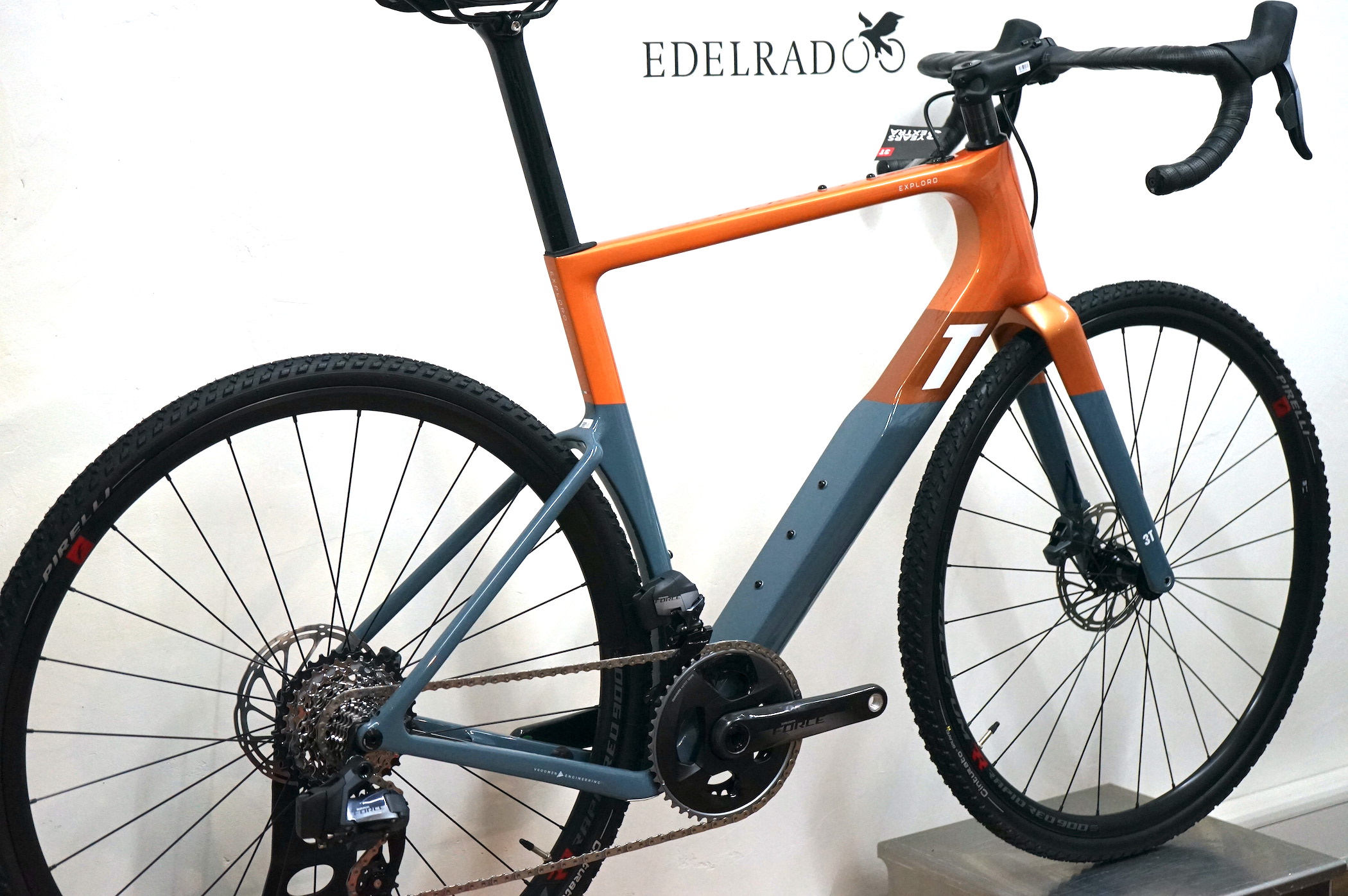 3T Exploro RACE Sram Force AXS 2x12 (2022) - RACE MAX orange/grey