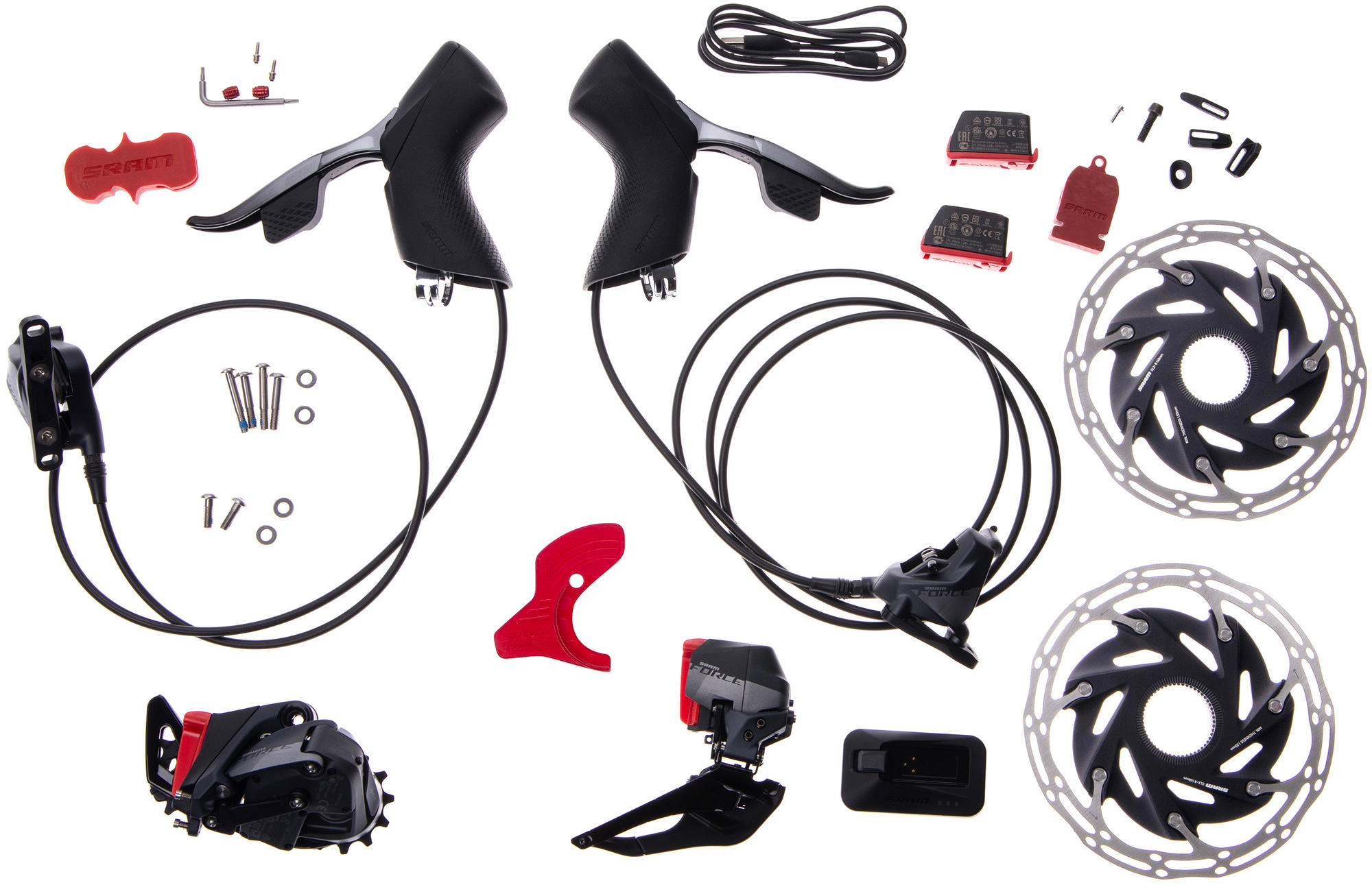 Sram FORCE eTap AXS HRD 2x12 FlatMount Centerlock