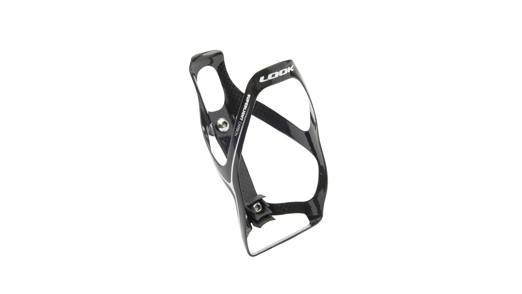 Look SL Bottle Cage black/white glänzend