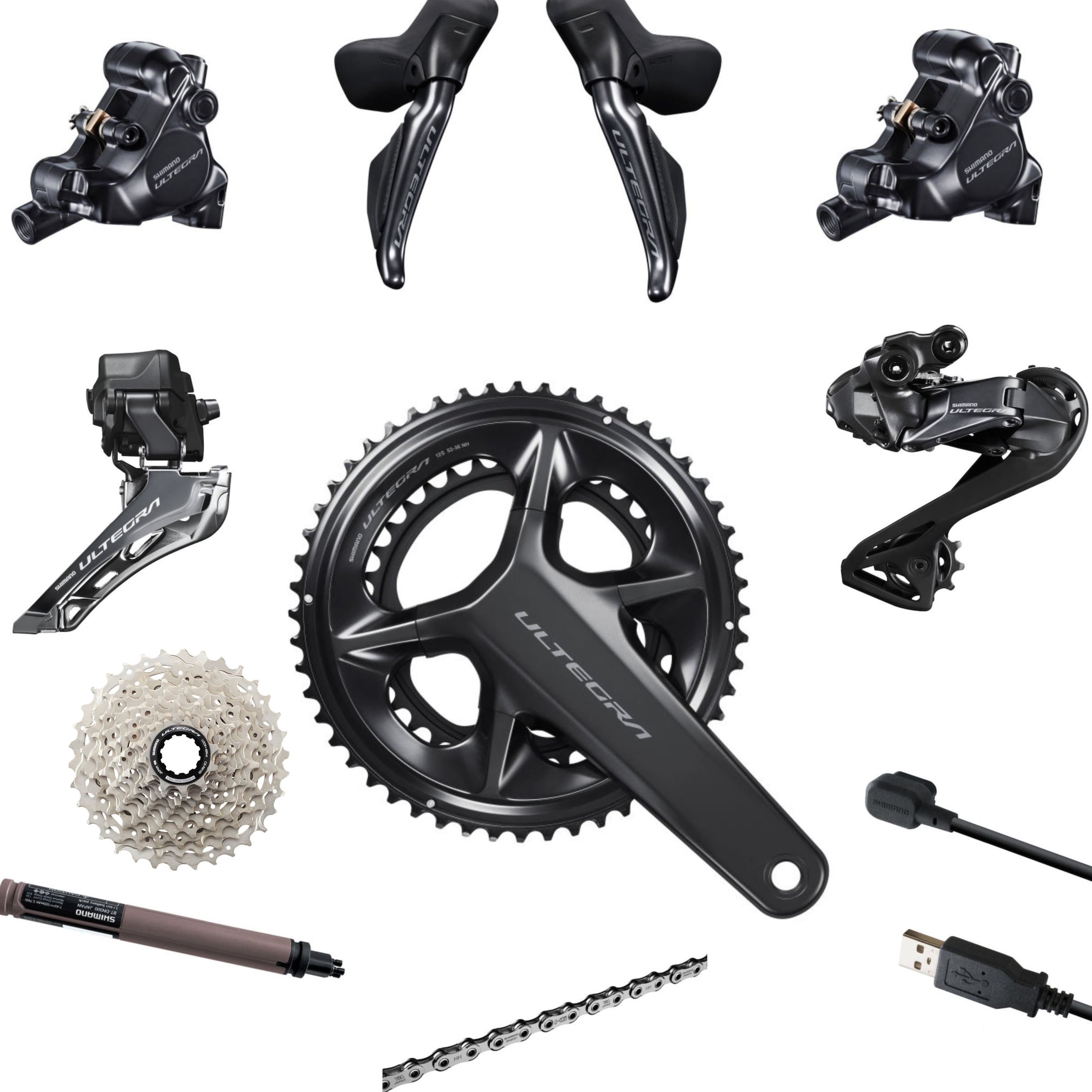 Shimano ULTGERA R8150/R8170 Disc-Brake 2x12   50-34    Schaltgruppe