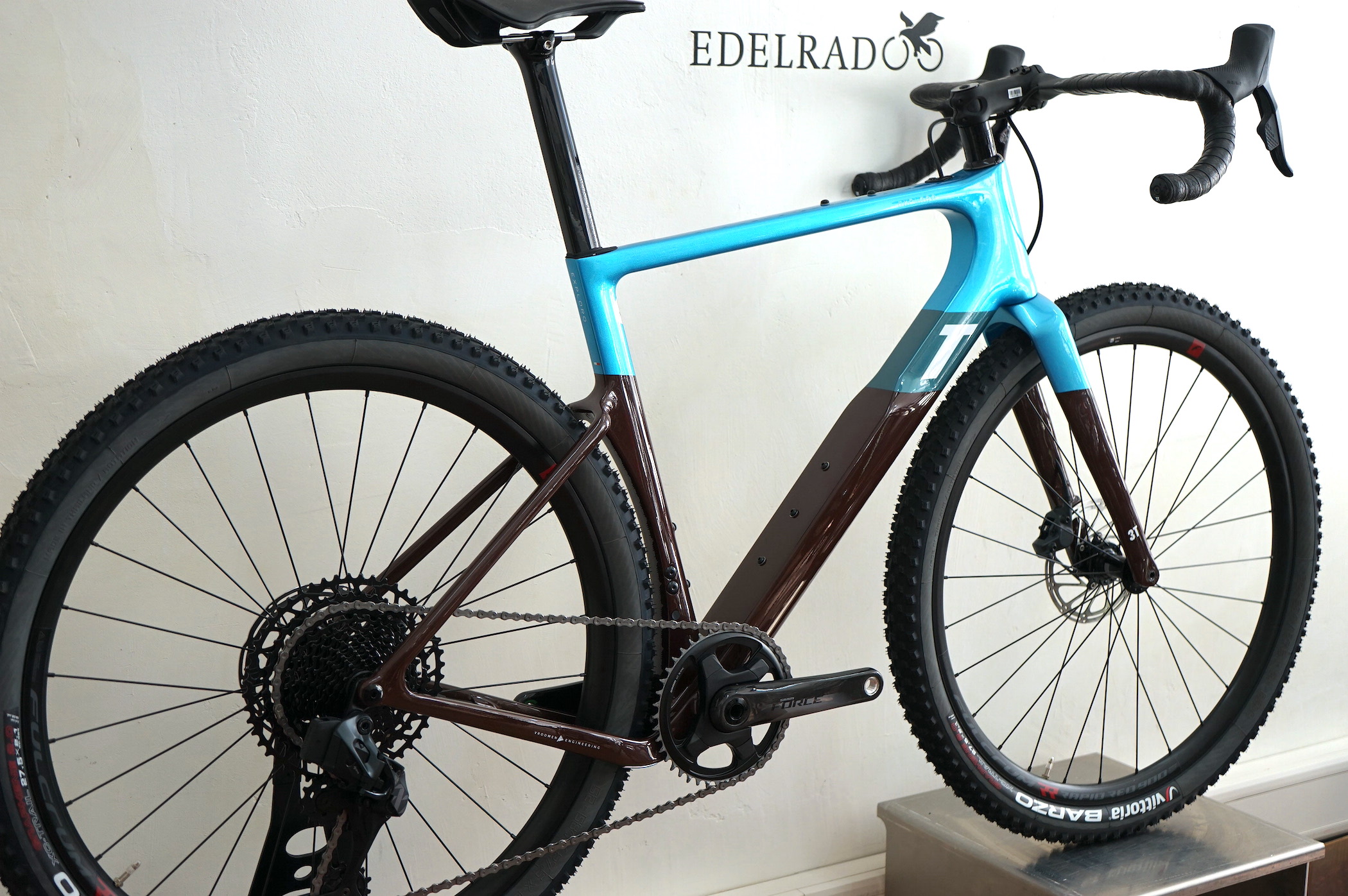 3T Exploro MAX Sram Force / Eagle AXS 1x12 (2022) - RACE MAX blue/brown