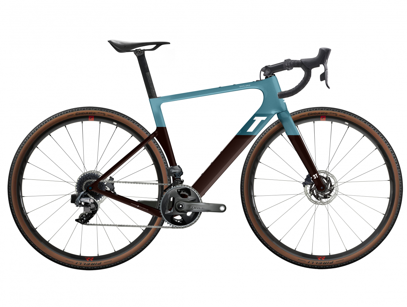 3T Exploro RACE Sram Force AXS 2x12 (2022) - RACE MAX blue/brown