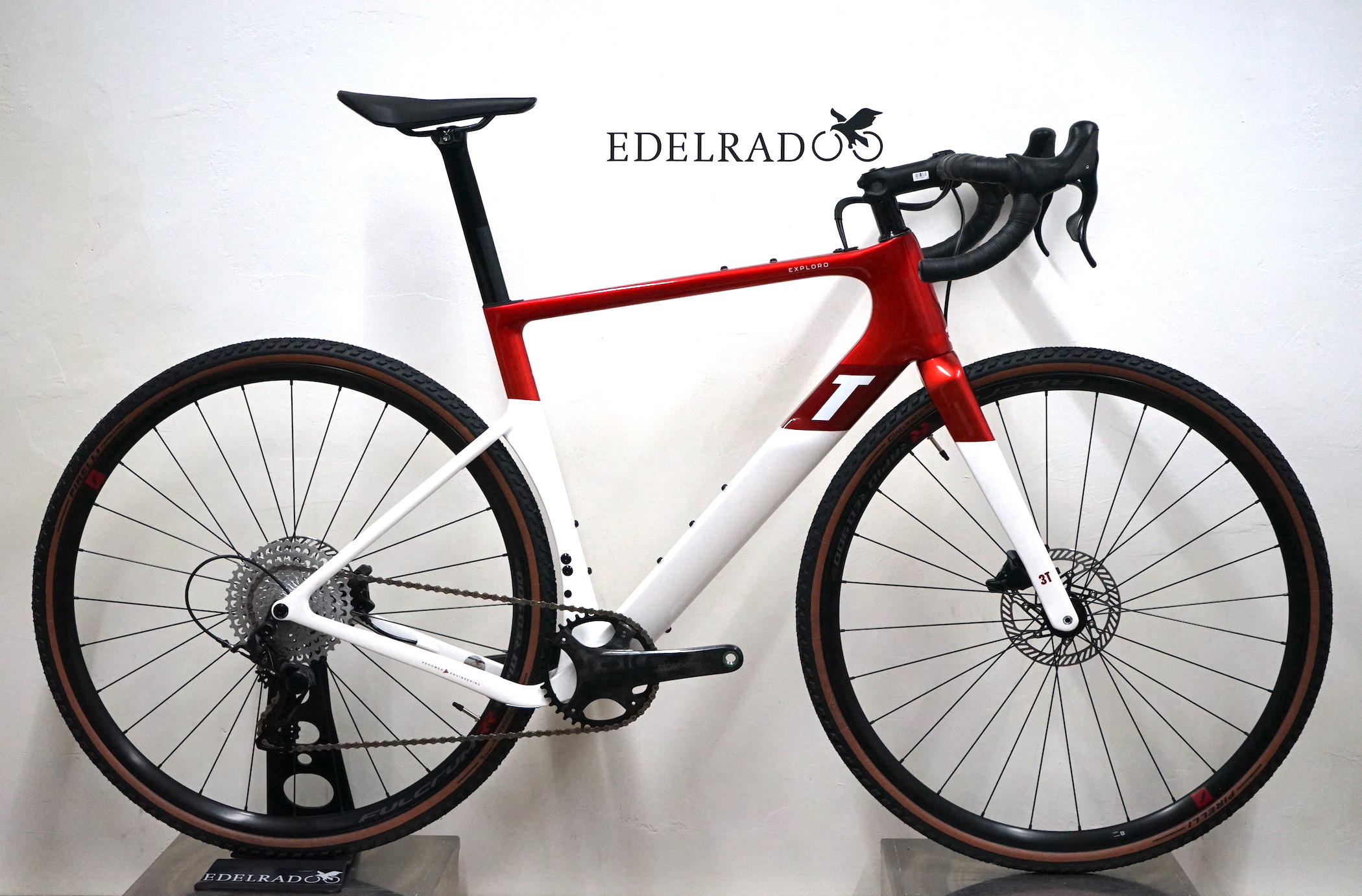 3T Exploro Race Campagnolo EKAR 1x13 (2023) - RACE MAX  red/white