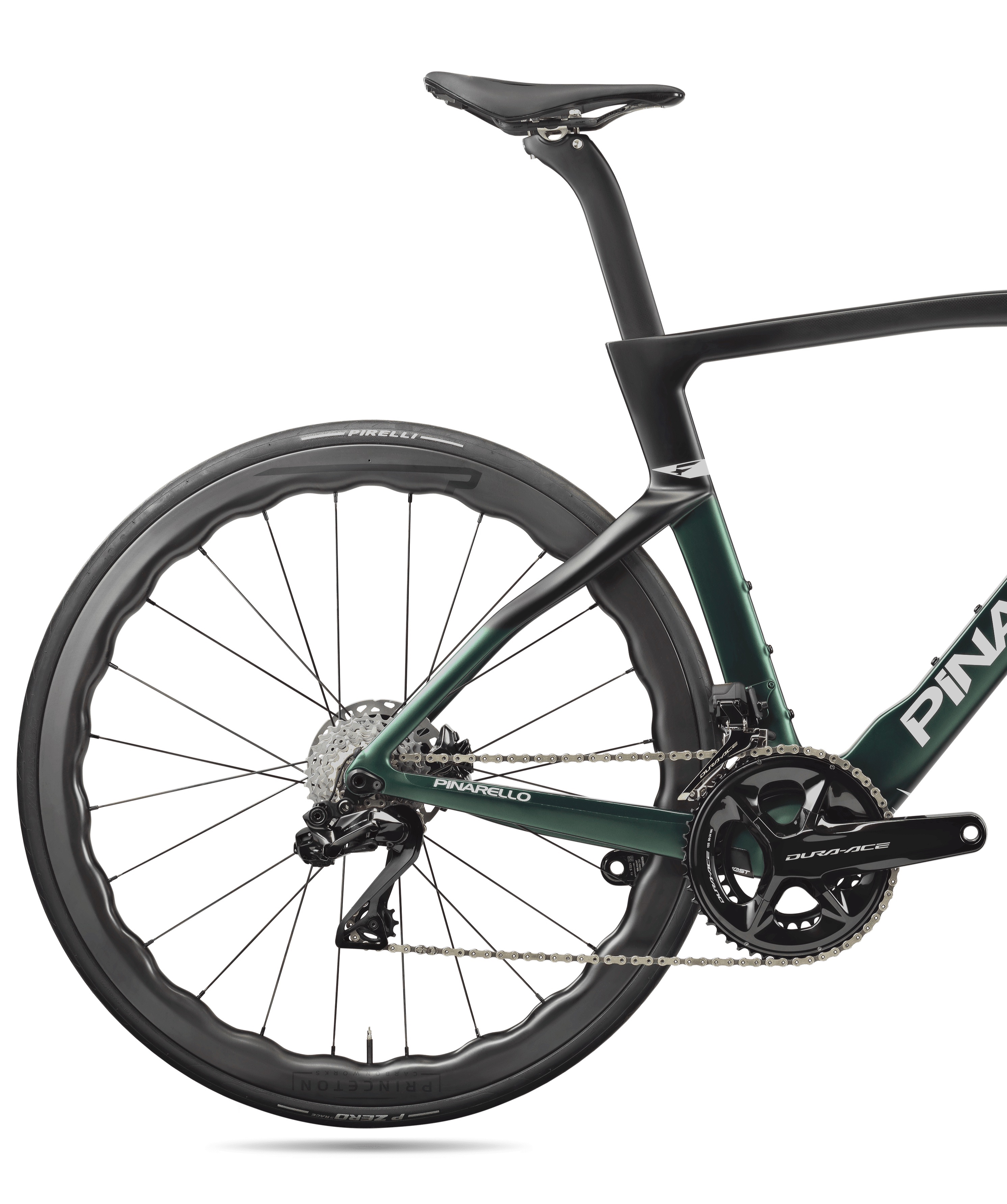 Pinarello DOGMA F disc (2023) DuraAce Di2 2x12 2x12 Princeton Grit 4540 racing-green (CD015)