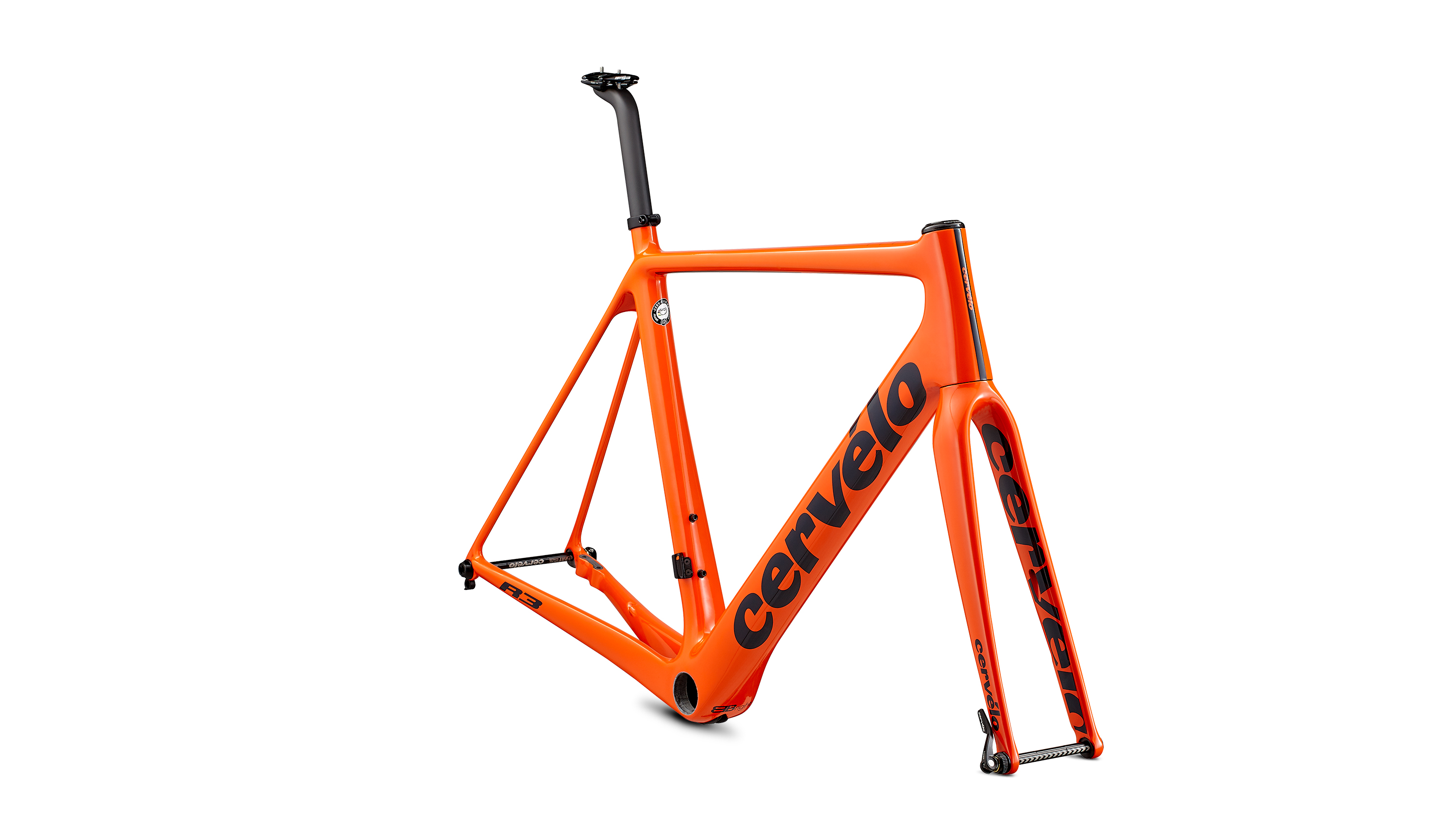 Cervelo R3 Disc Rahmenset 2020 orange/navy