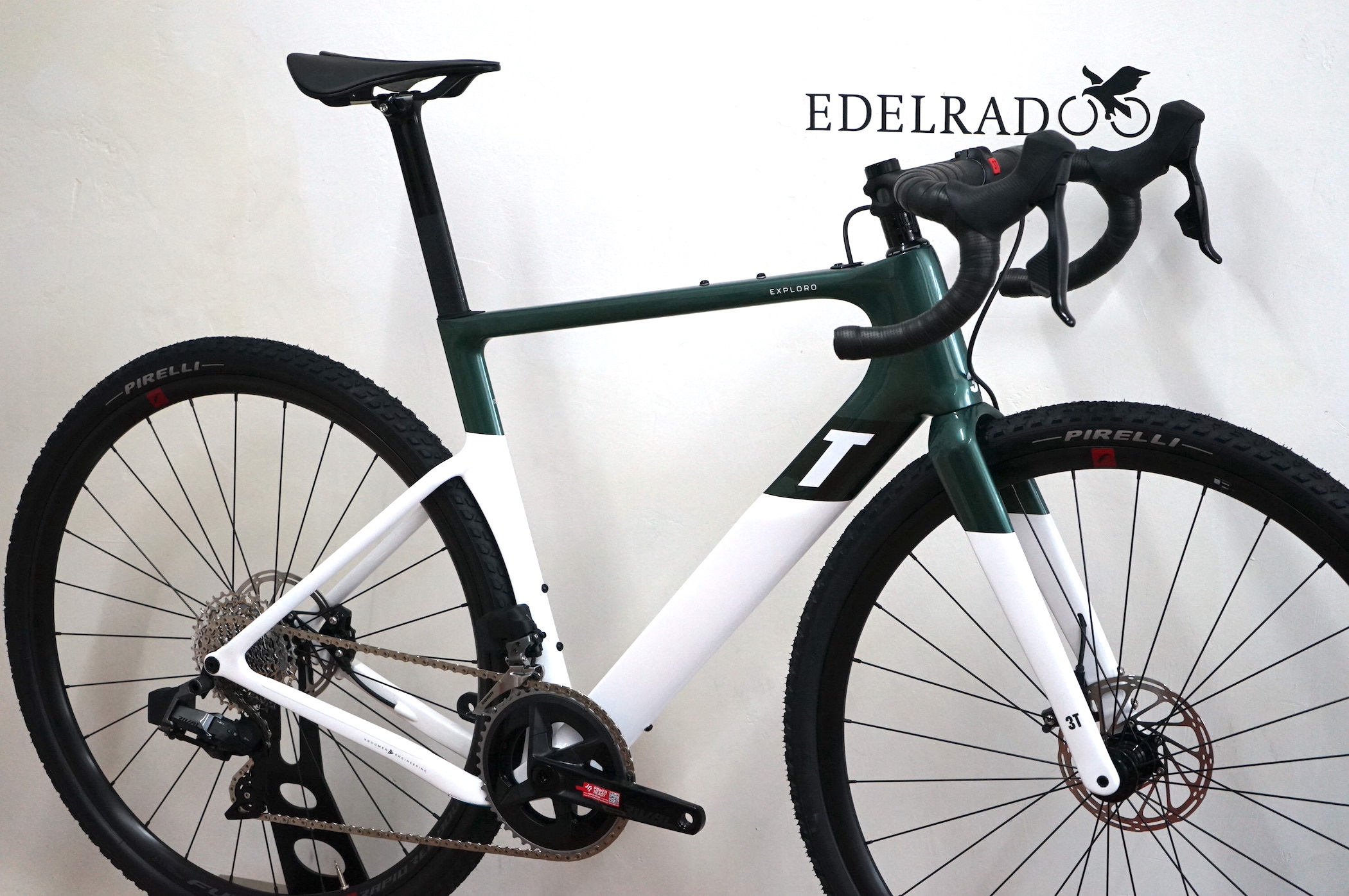 3T Exploro Race Sram Rival AXS 2x12 (2022) - RACE MAX emerald/white