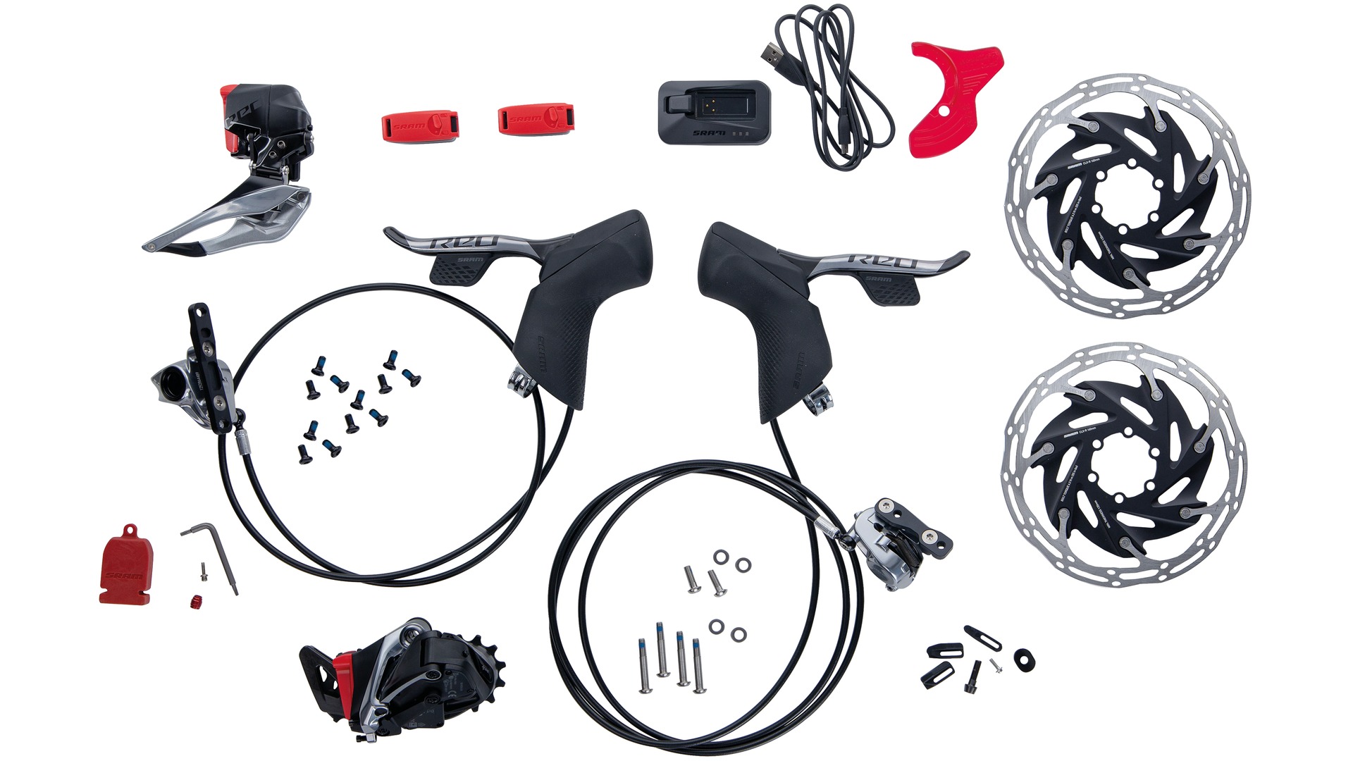 Sram Red AXS eTap HRD 2x12 FlatMount 6-Loch 00.7918.078.008