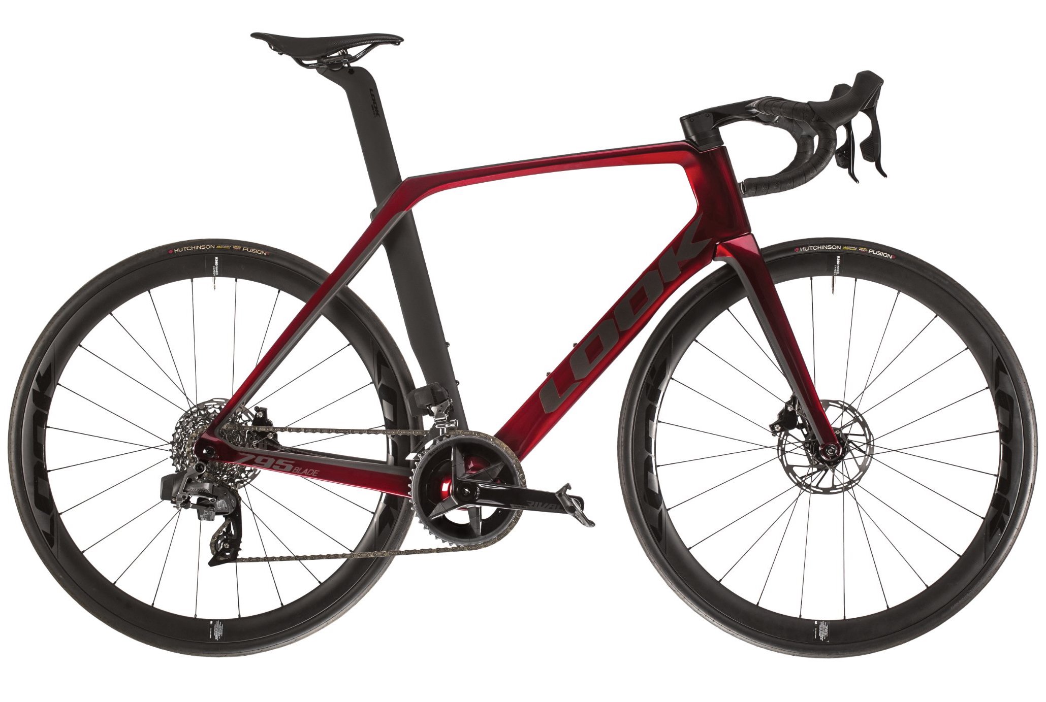 LOOK 795 Blade Disc Sram Rival eTap AXS 2x12 R38D Carbon Clincher (2023),  interference red glossy matt 