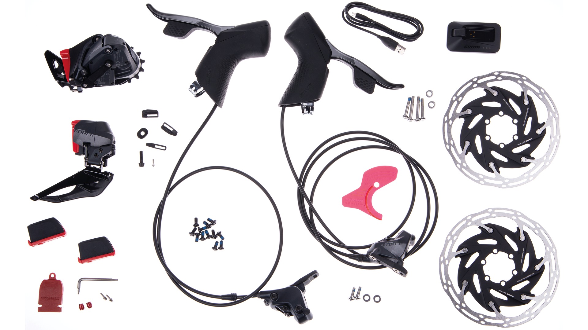 Sram FORCE eTap AXS HRD 2x12 FlatMount 6-Loch