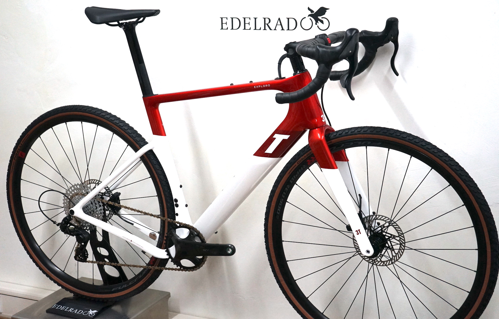 3T Exploro Race Campagnolo EKAR 1x13 (2023) - RACE MAX  red/white