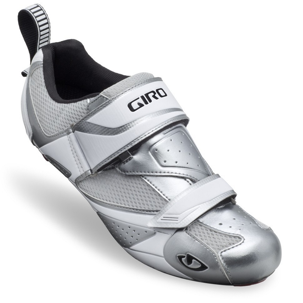 GIRO Mele Tri - chrome/white - Triathlonschuh