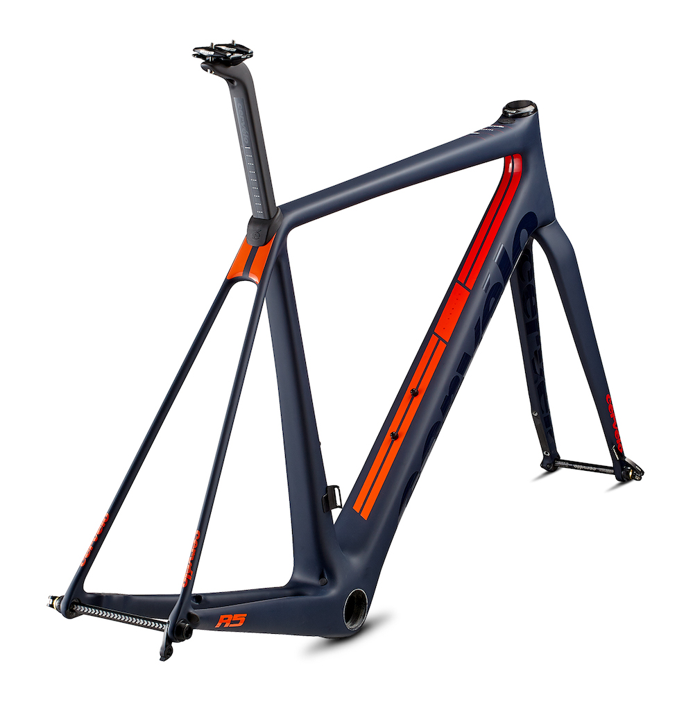 Cervelo R5 Disc Rahmenset 2019 navy/orange/red