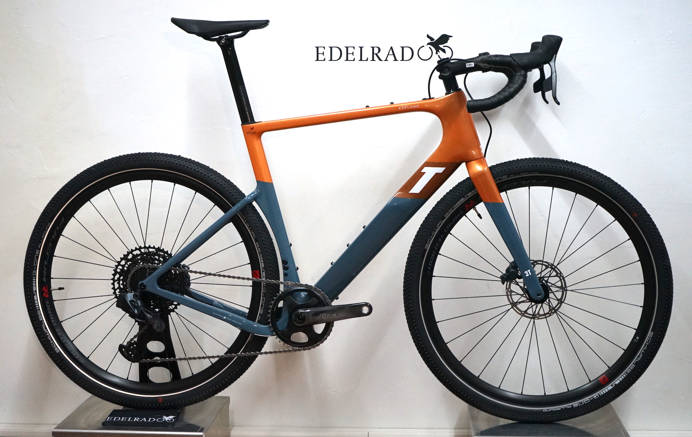 3T Exploro MAX Sram Force / Eagle AXS 1x (2022) - RACE MAX orange/grey