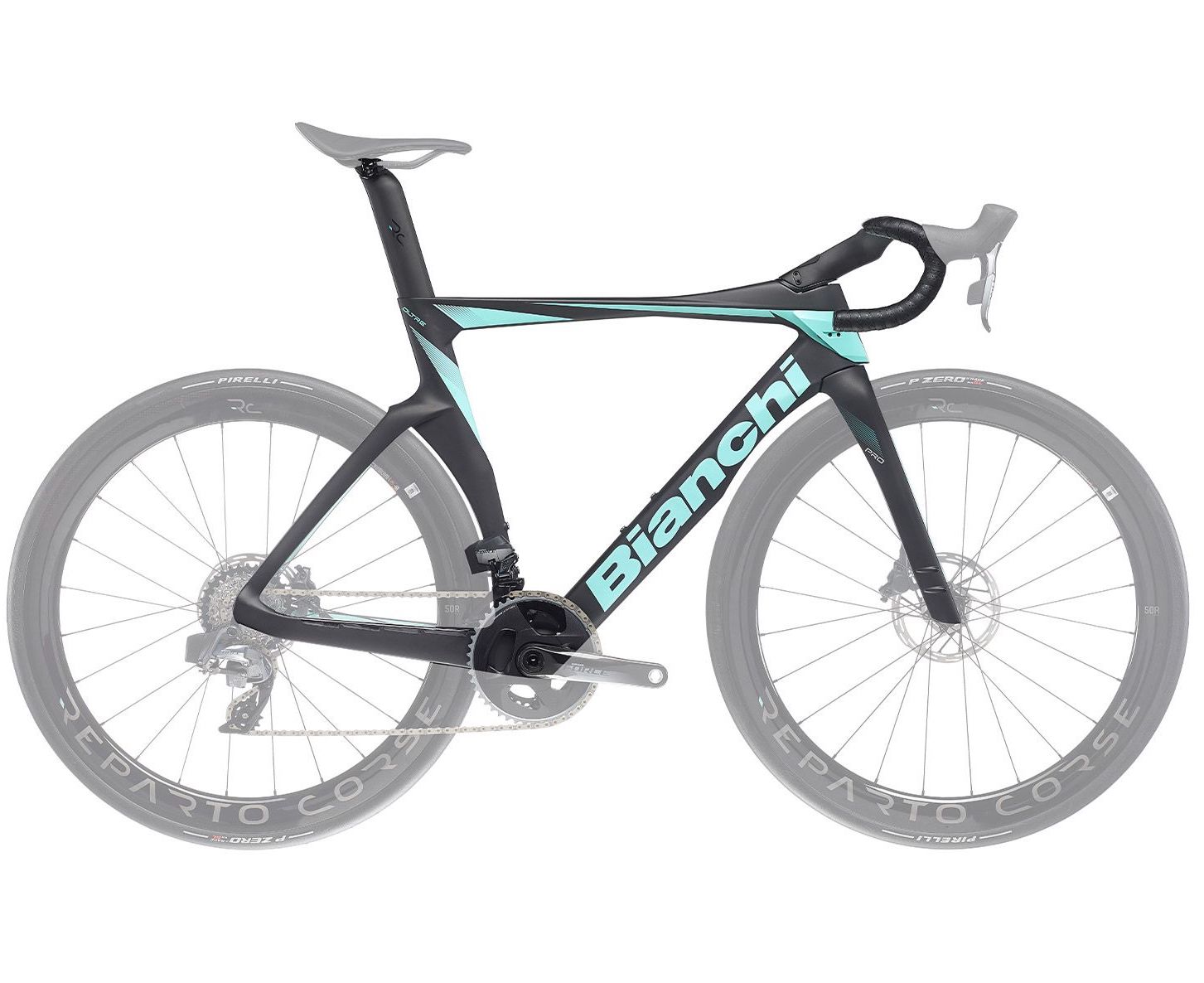 Bianchi OLTRE PRO disc (2023) XSB06I XJ Graphite/CK16 full matt Rahmenset / frameset