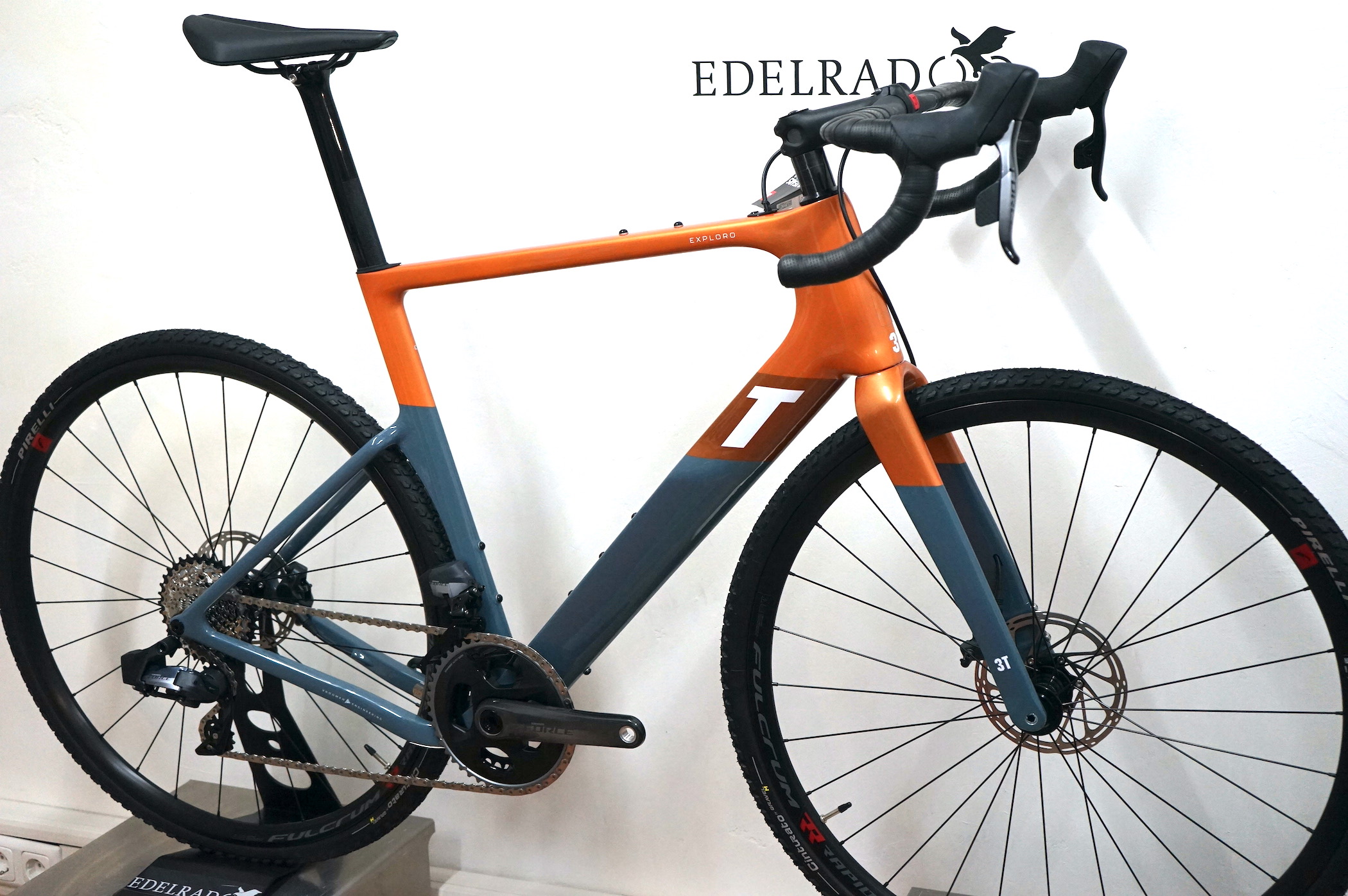 3T Exploro RACE Sram Force AXS 2x12 (2022) - RACE MAX orange/grey