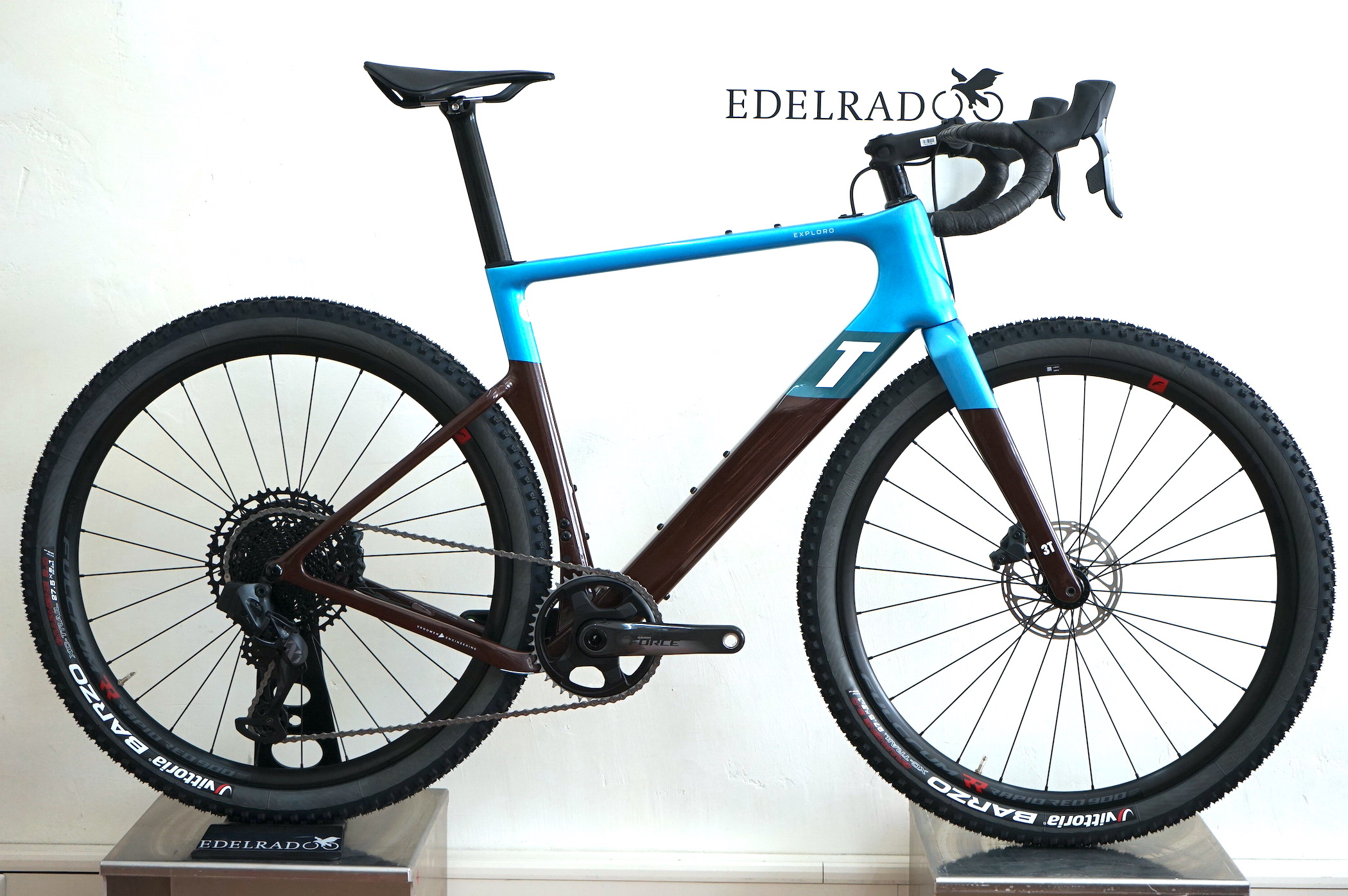 3T Exploro MAX Sram Force / Eagle AXS 1x12 (2022) - RACE MAX blue/brown