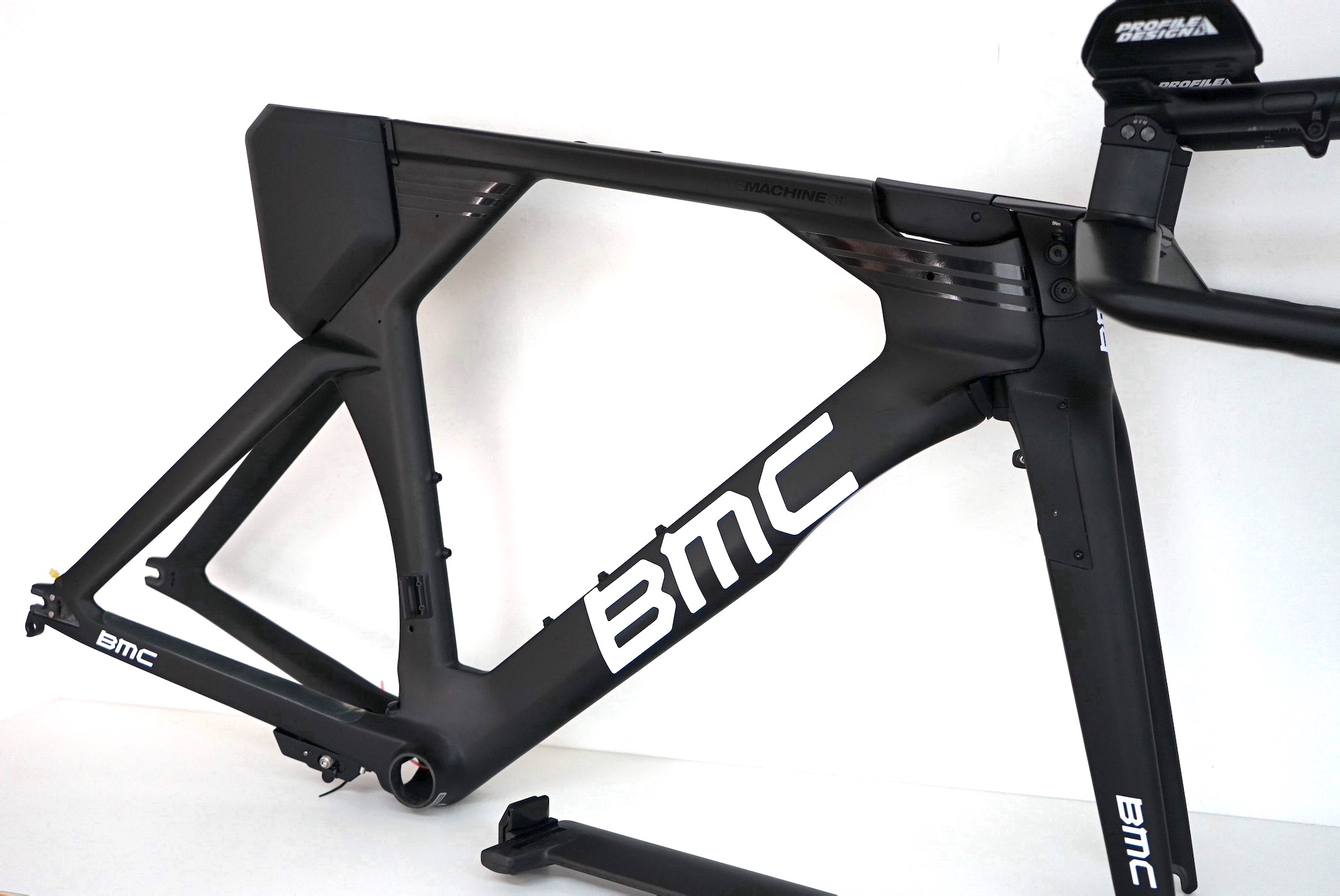 BMC TimeMachine 01 rim-brake Rahmenset (Triathlon) black/black/white