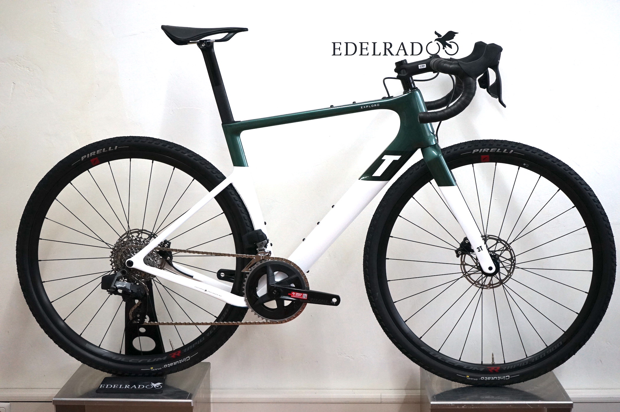 3T Exploro Race Sram Rival AXS 2x12 (2022) - RACE MAX emerald/white