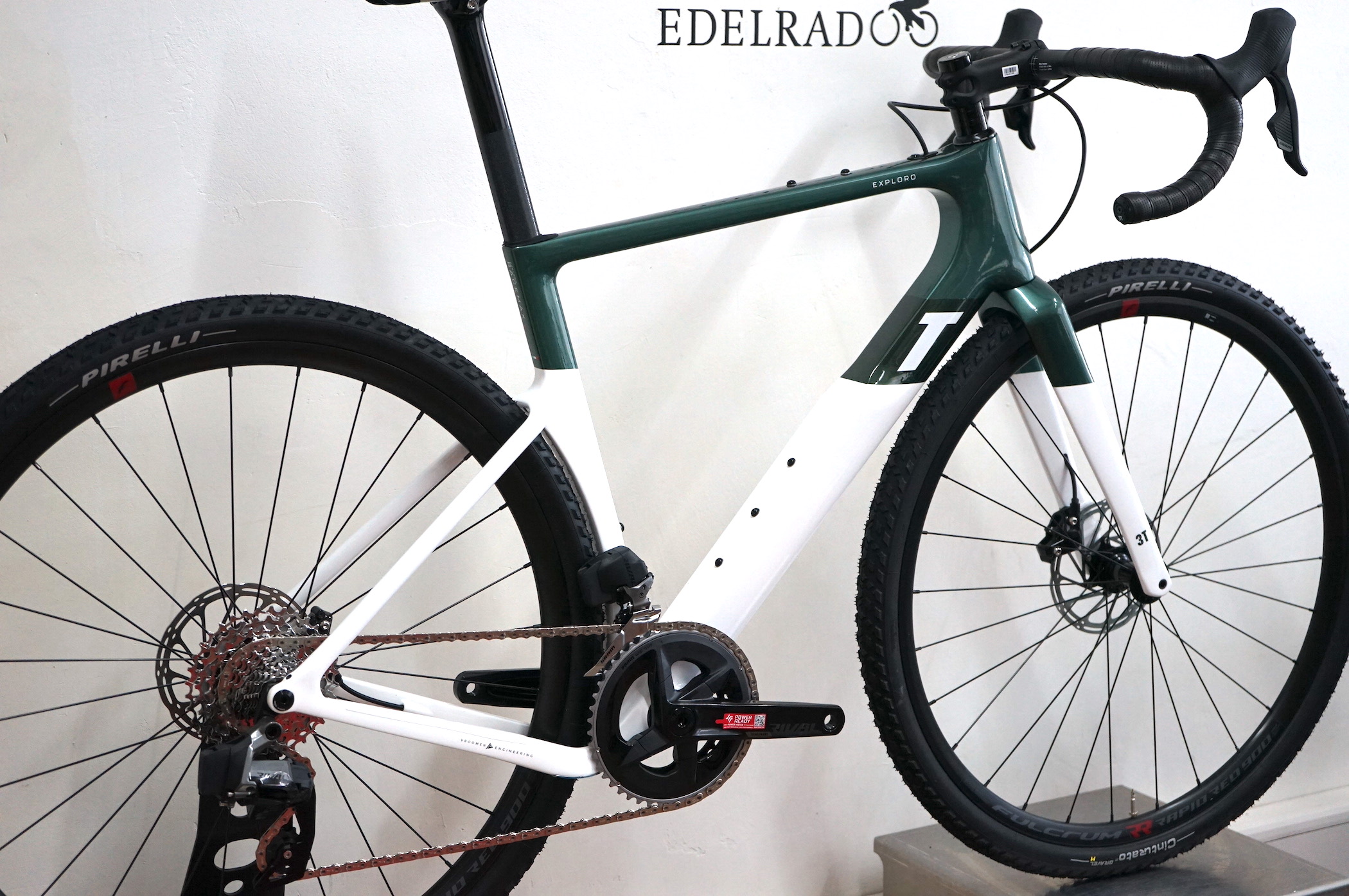 3T Exploro Race Sram Rival AXS 2x12 (2022) - RACE MAX emerald/white