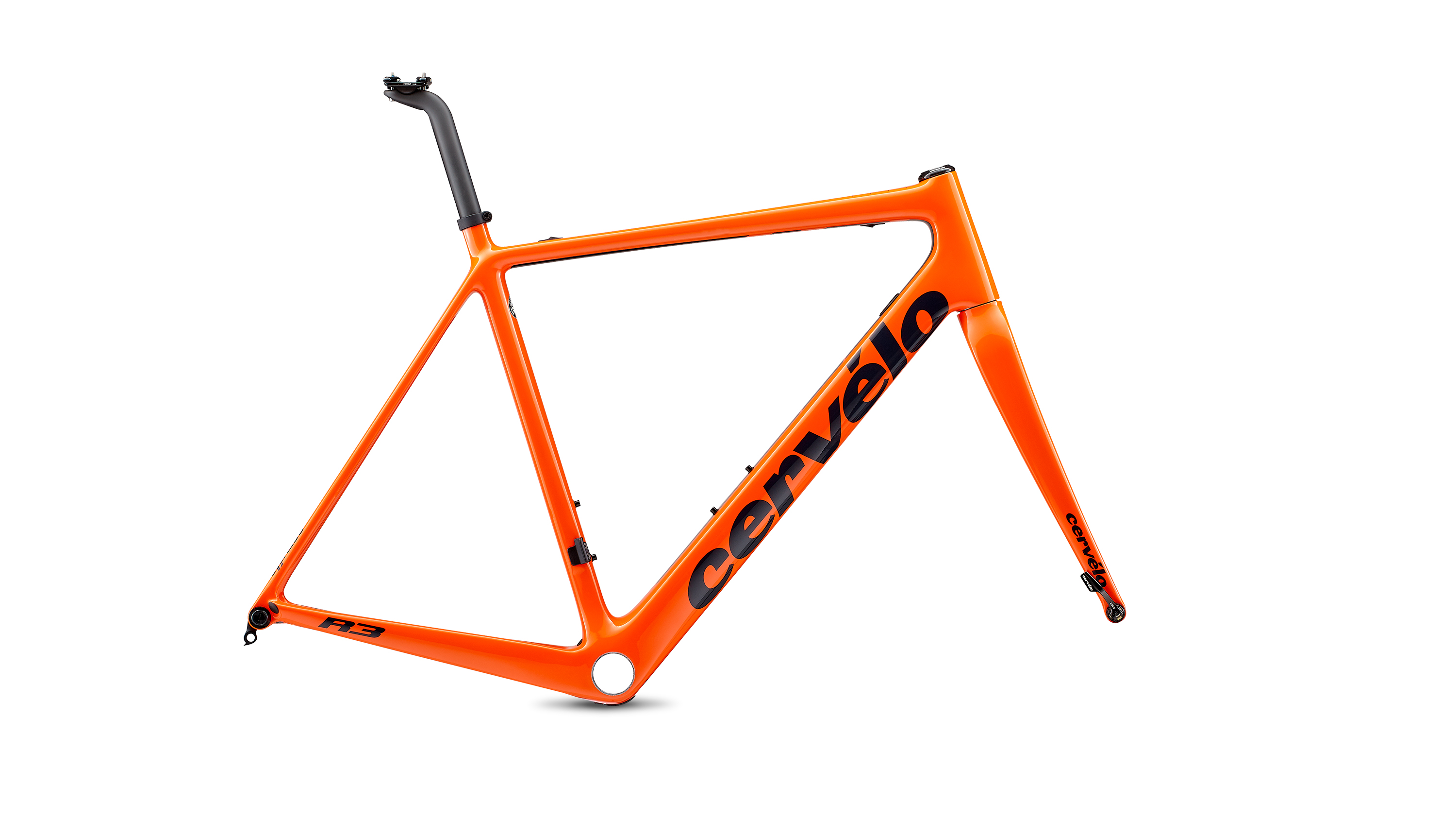 Cervelo R3 Disc Rahmenset 2020 orange/navy