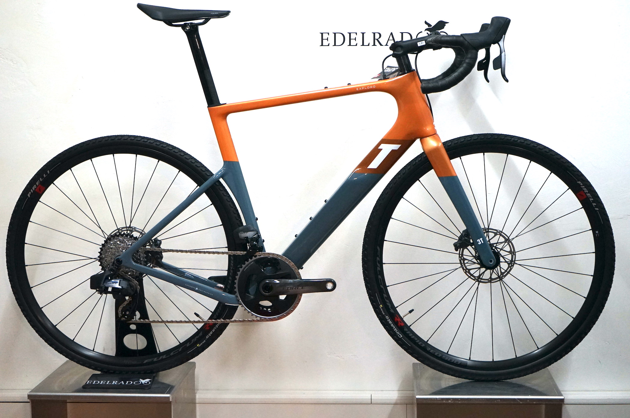 3T Exploro RACE Sram Force AXS 2x12 (2022) - RACE MAX orange/grey