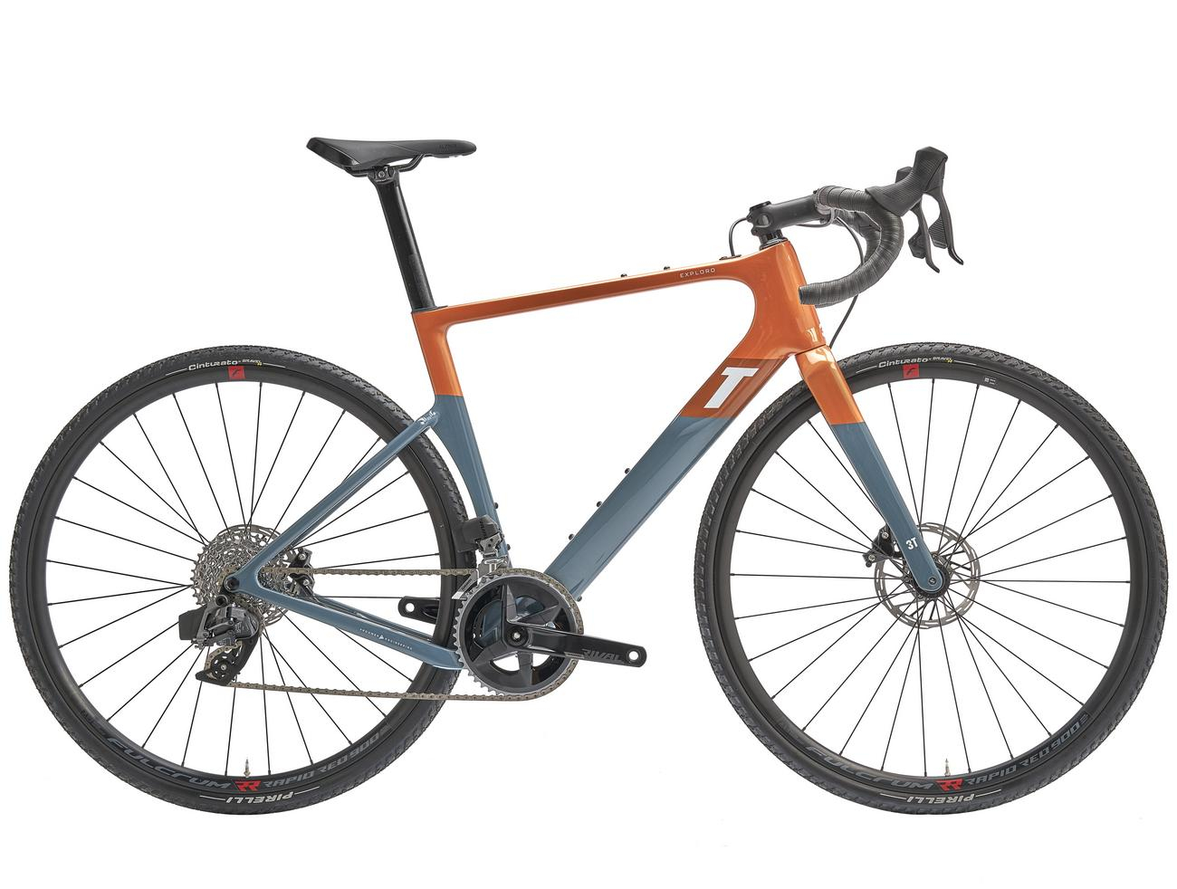 3T Exploro Race Sram Rival AXS 2x12 (2022) - RACE MAX orange/grey