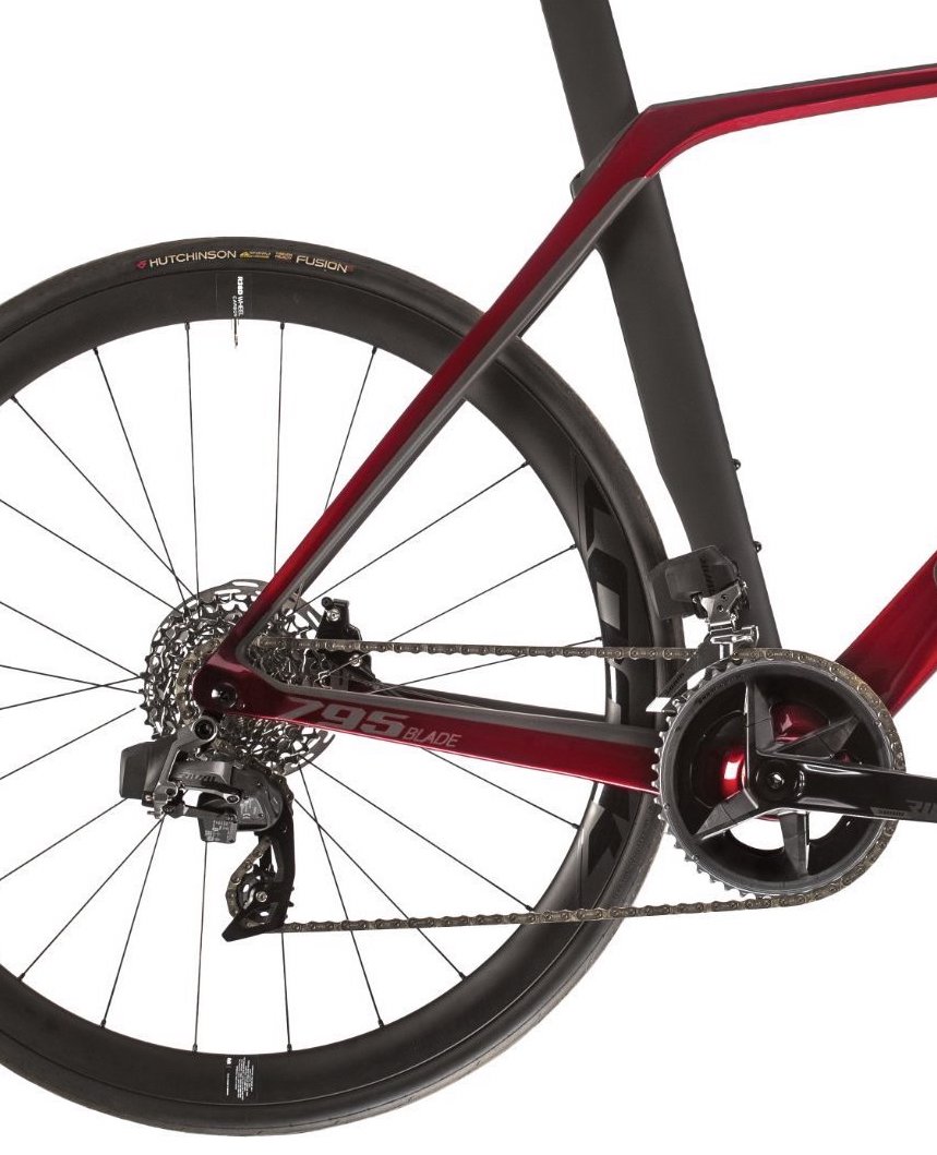 LOOK 795 Blade Disc Sram Rival eTap AXS 2x12 R38D Carbon Clincher (2023),  interference red glossy matt 