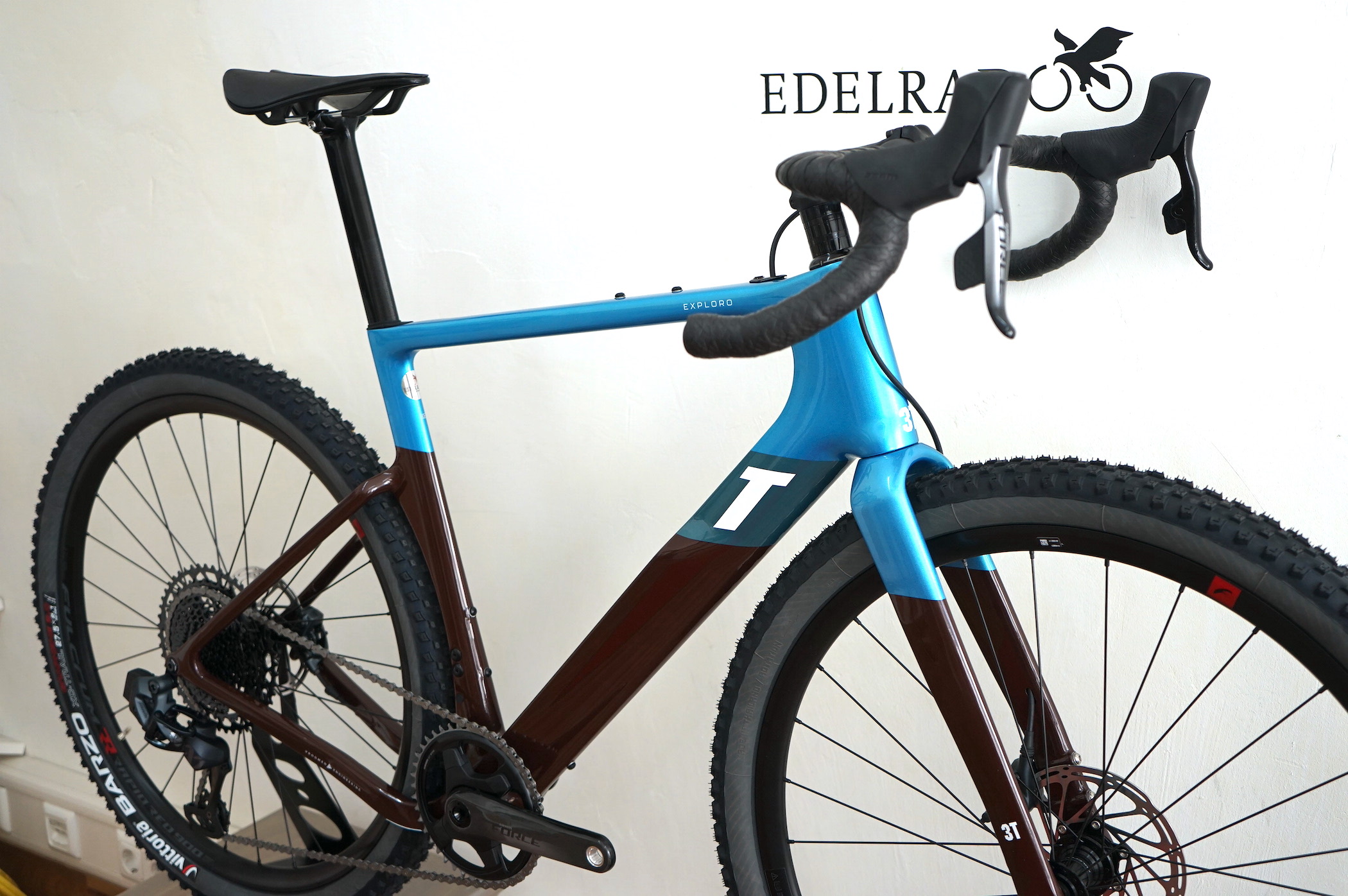 3T Exploro MAX Sram Force / Eagle AXS 1x12 (2022) - RACE MAX blue/brown