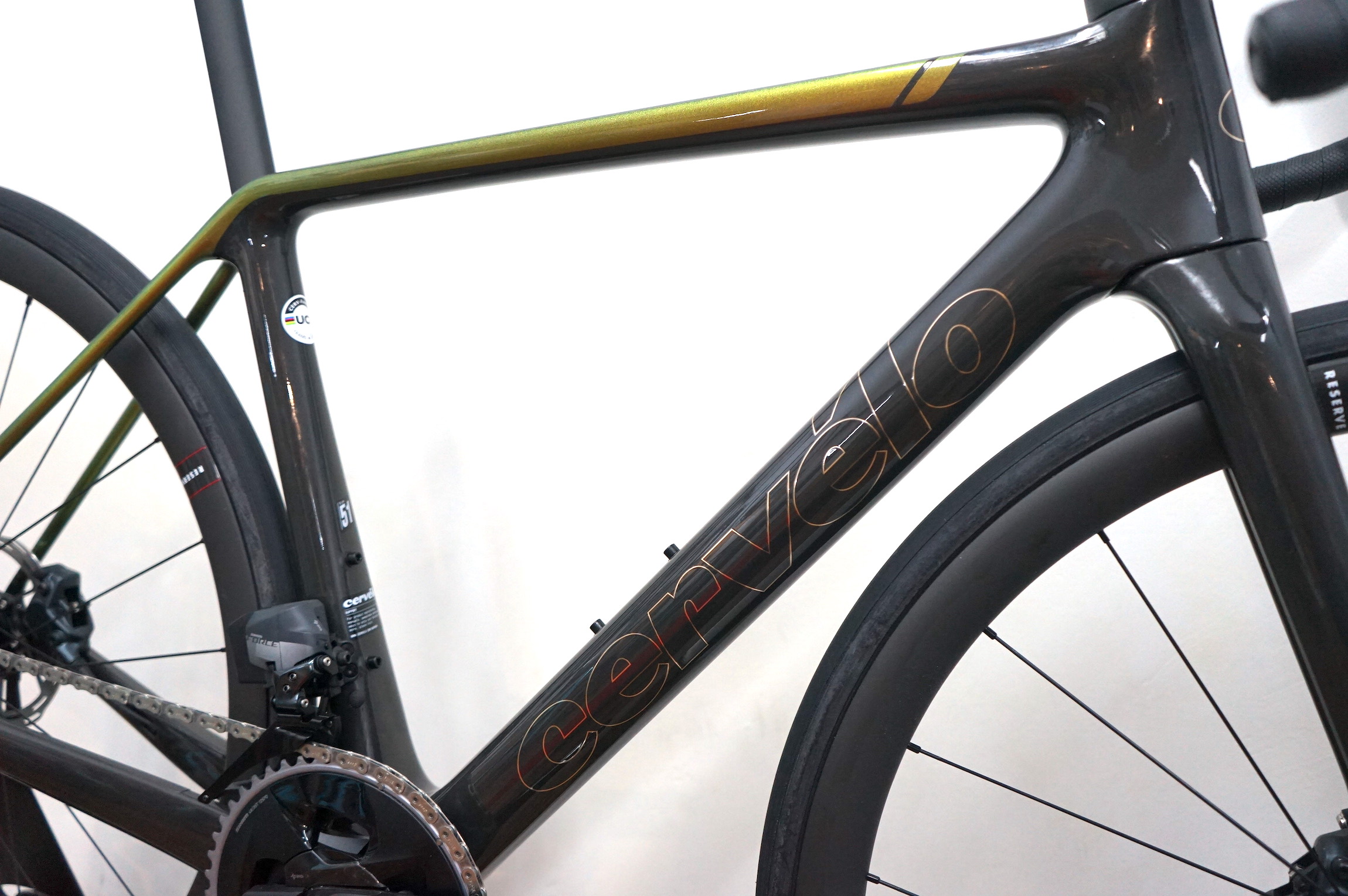 Cervelo R5 Disc Sram Force eTap AXS 2x12 (2023) lime-black