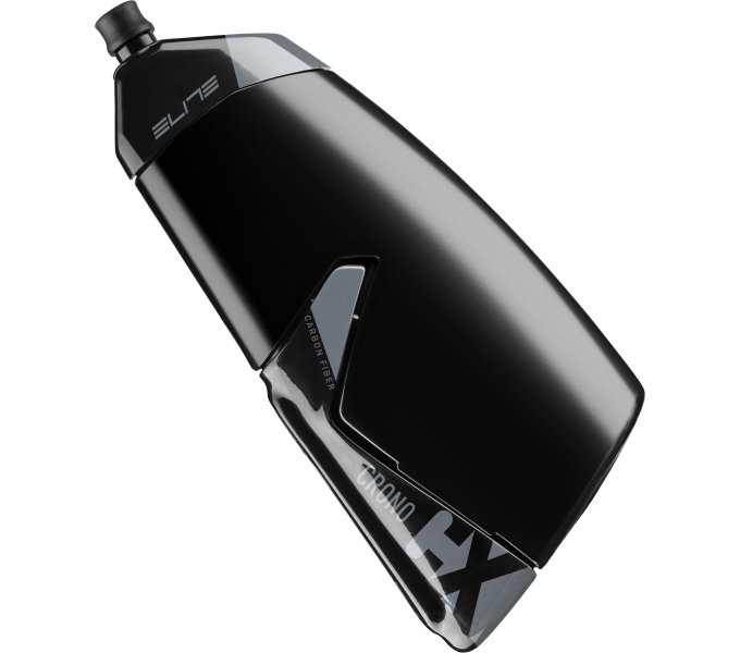 Elite Crono CX RACE Trinkflasche mit Halter (Aerotrinkflasche)