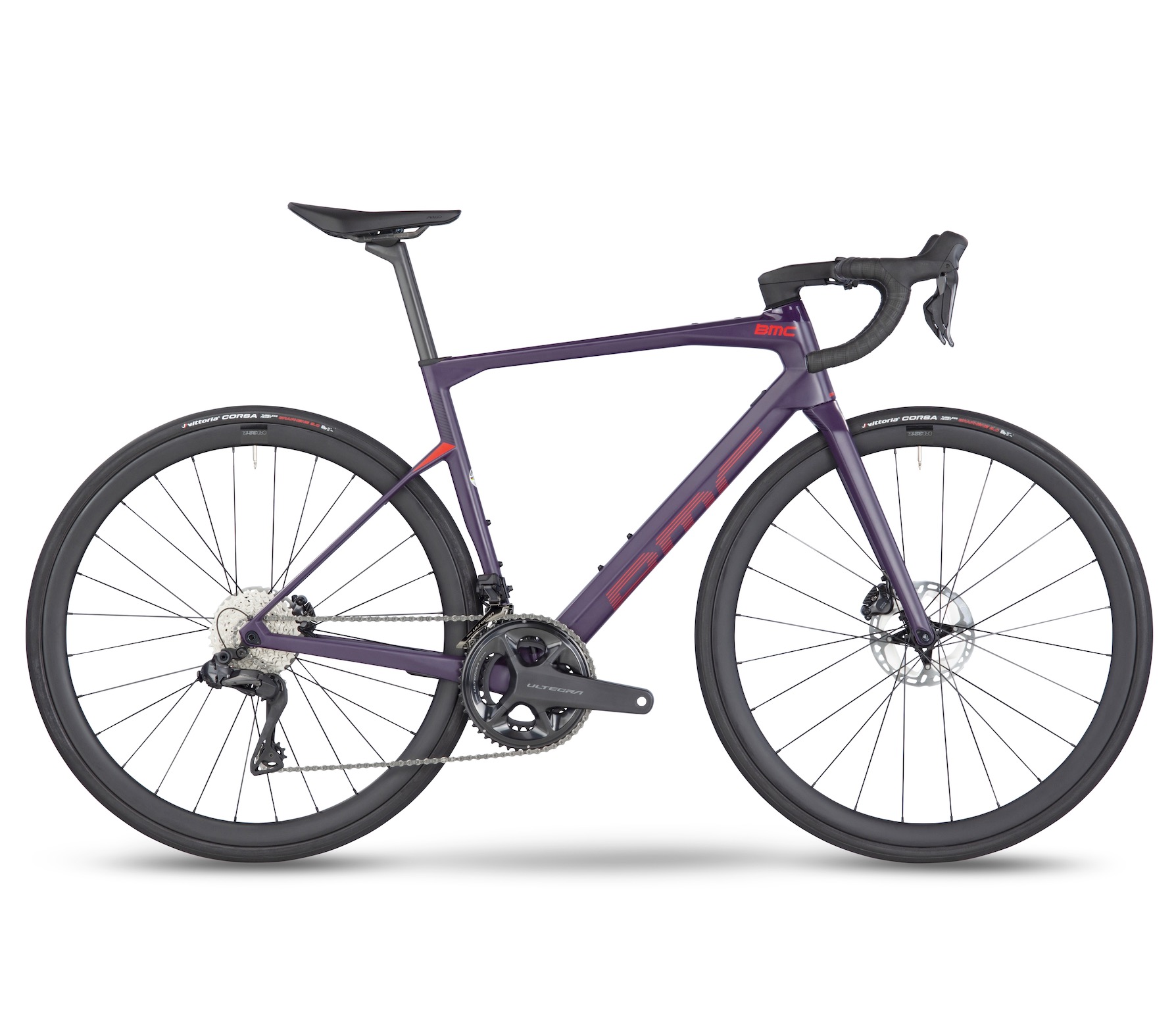 BMC Roadmachine 01 THREE | VIOLET / NEON RED (2023) Ultegra Di2 2x12