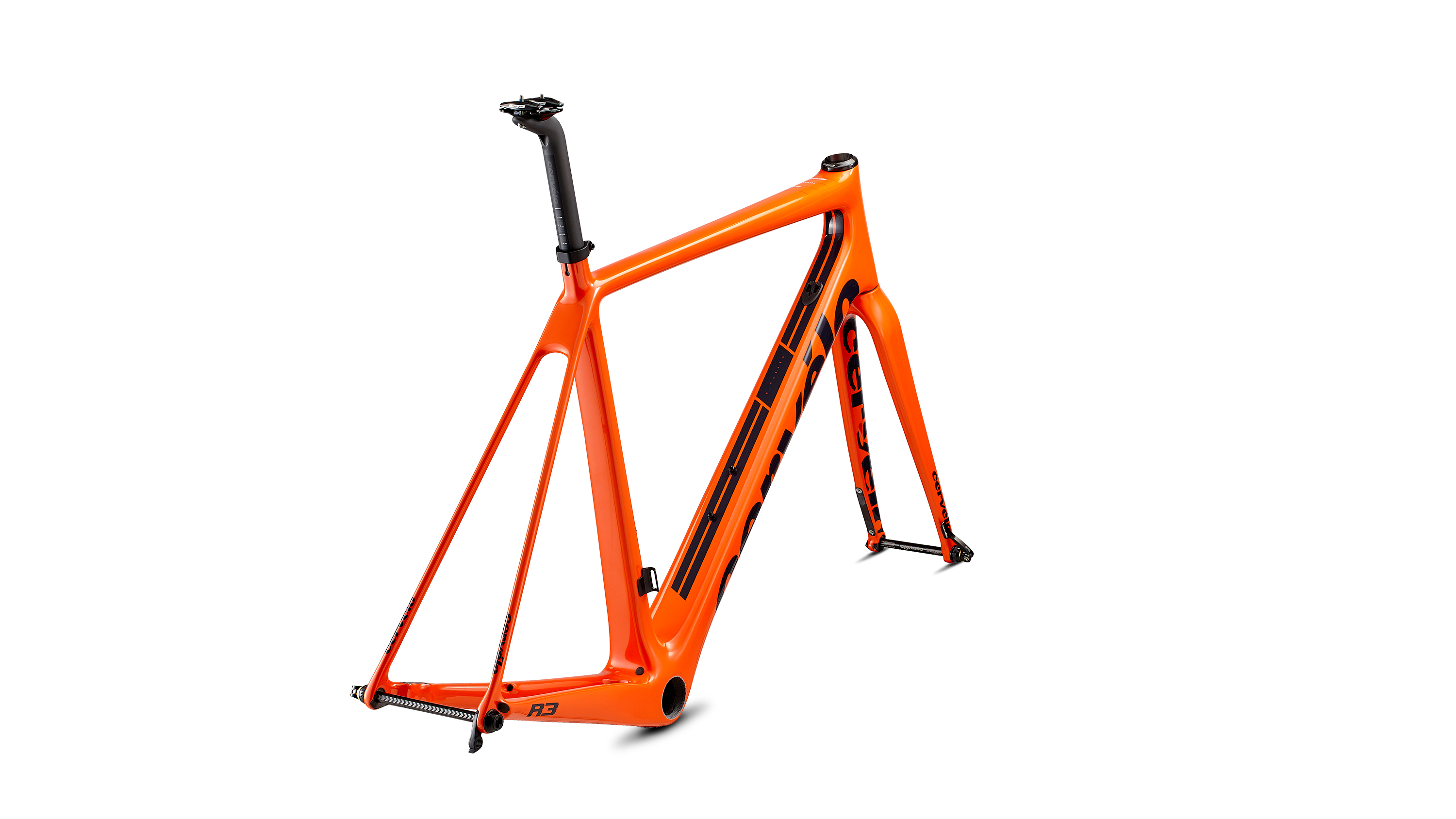 Cervelo R3 Disc Rahmenset 2020 orange/navy
