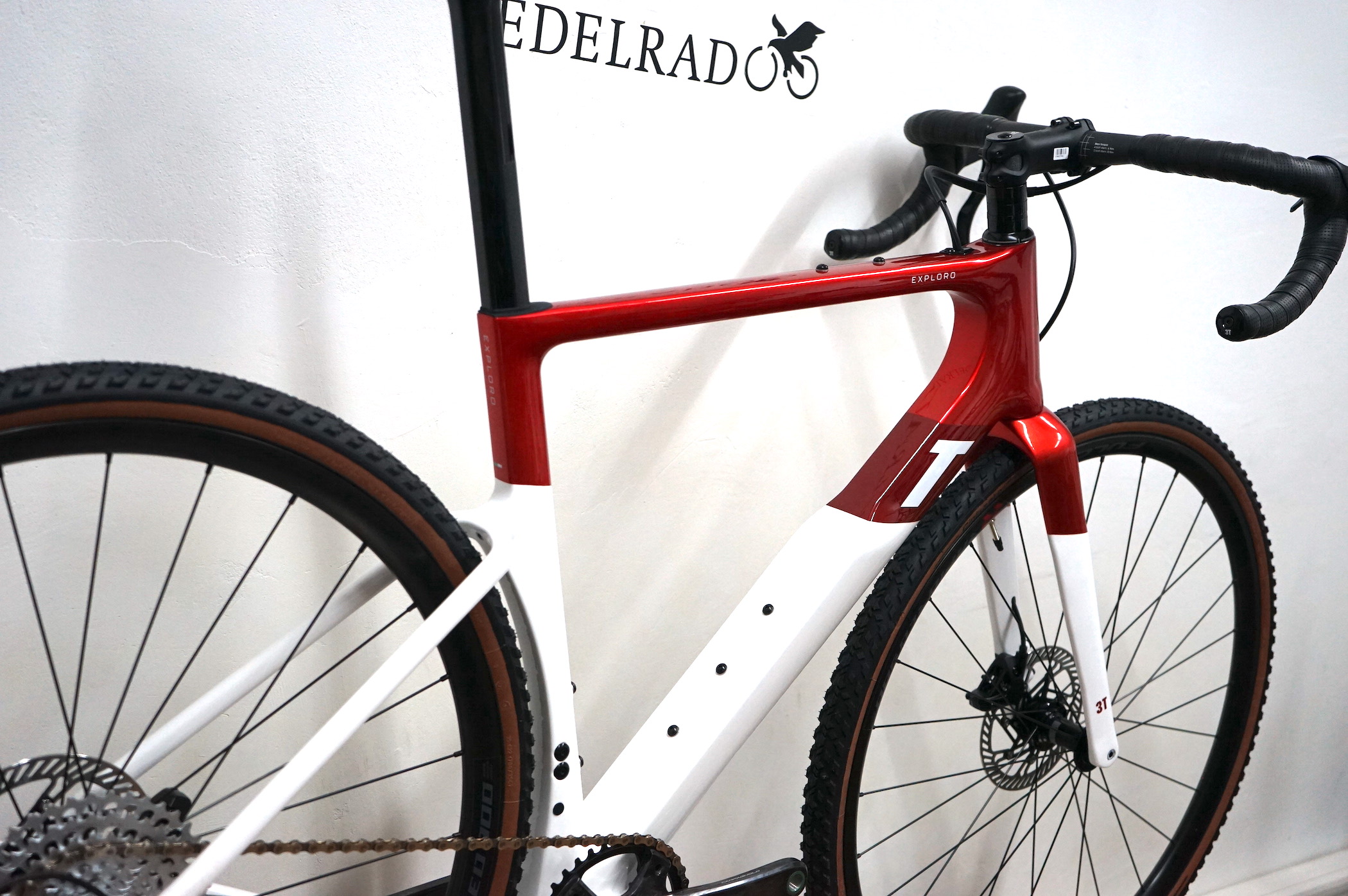 3T Exploro Race Campagnolo EKAR 1x13 (2023) - RACE MAX  red/white