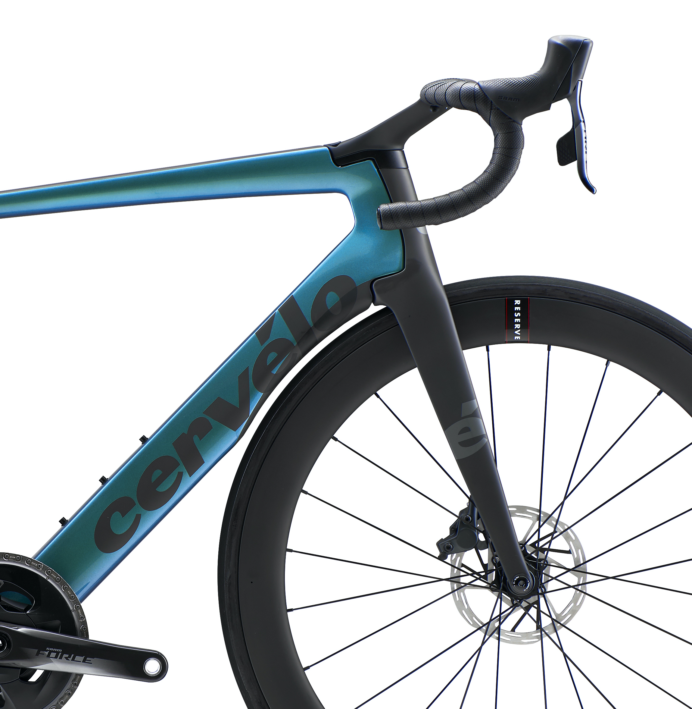 Cervelo S5 Disc Force AXS 2x12 mit Powermeter (2021) blue-chameleon