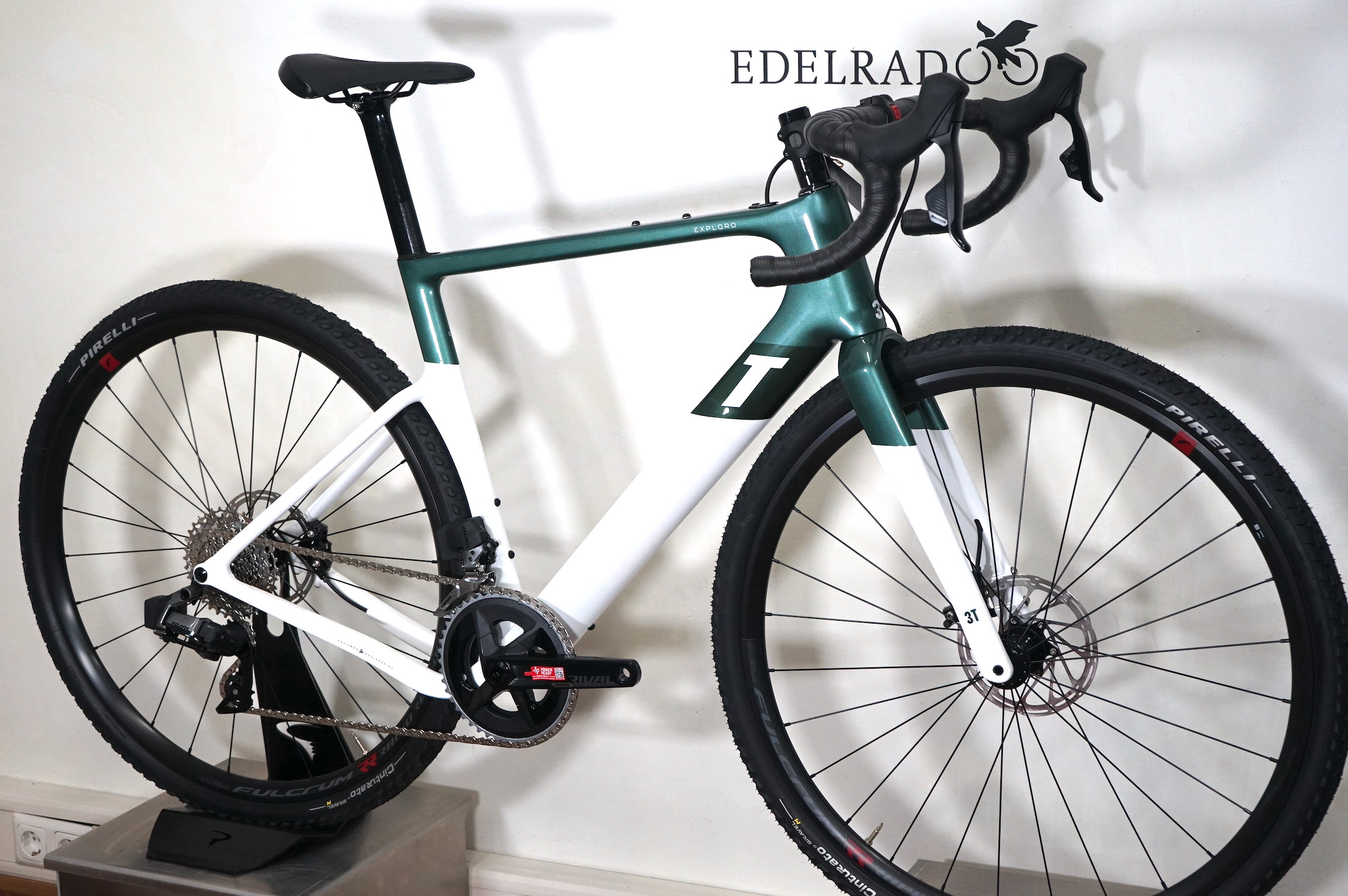 3T Exploro Race Sram Rival AXS 2x12 (2022) - RACE MAX emerald/white