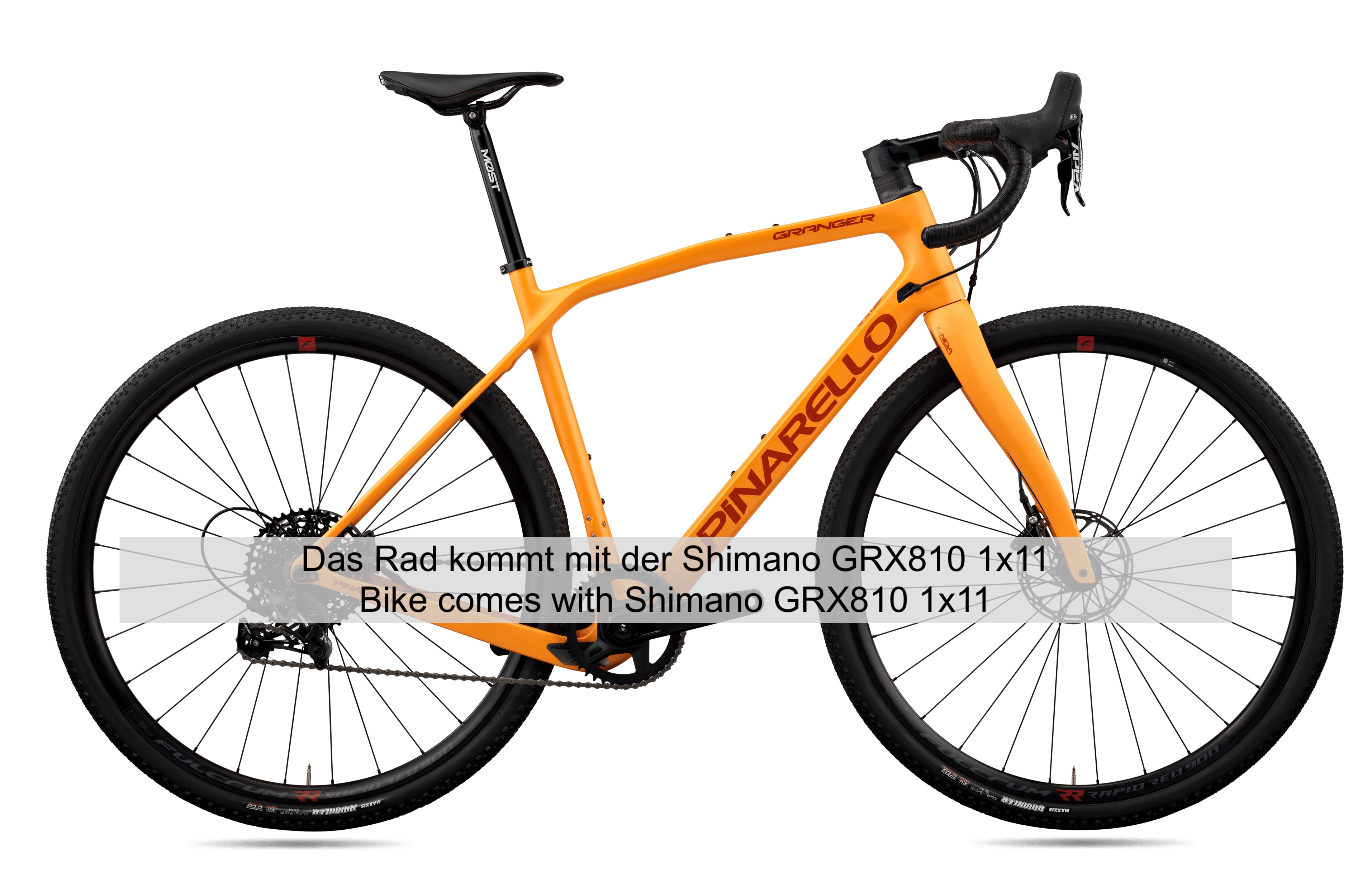 Pinarello Granger X5 Shimano  GRX810 1x11  (Farbe: CD250) Fulcrum Rapid Red 500 700c Gravel
