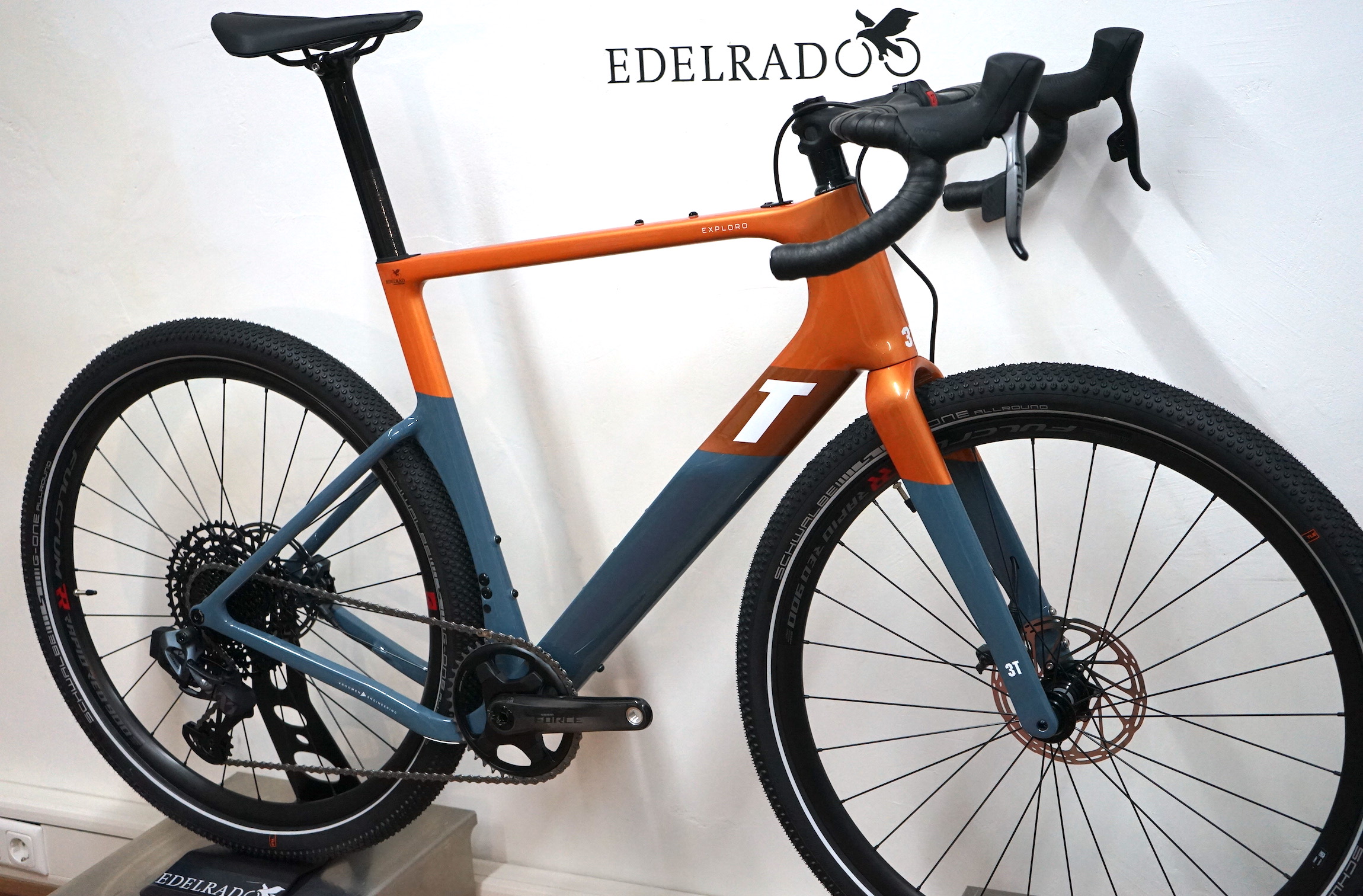 3T Exploro MAX Sram Force / Eagle AXS 1x (2022) - RACE MAX orange/grey