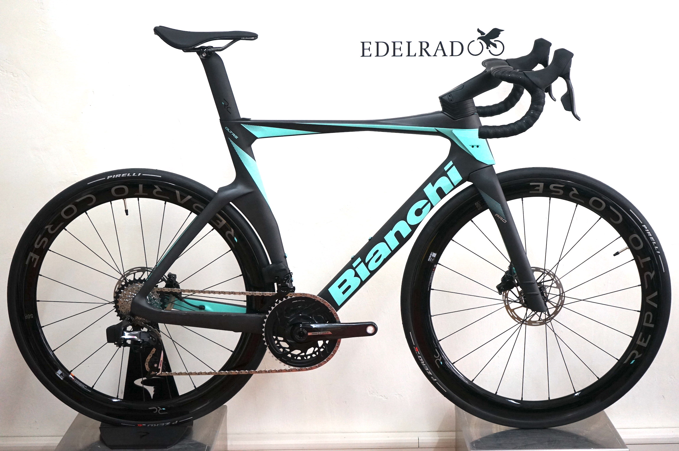 Bianchi OLTRE PRO Sram Force D2 AXS 2x12 (2024) YTB10 XJ - BLACK / CELESTE