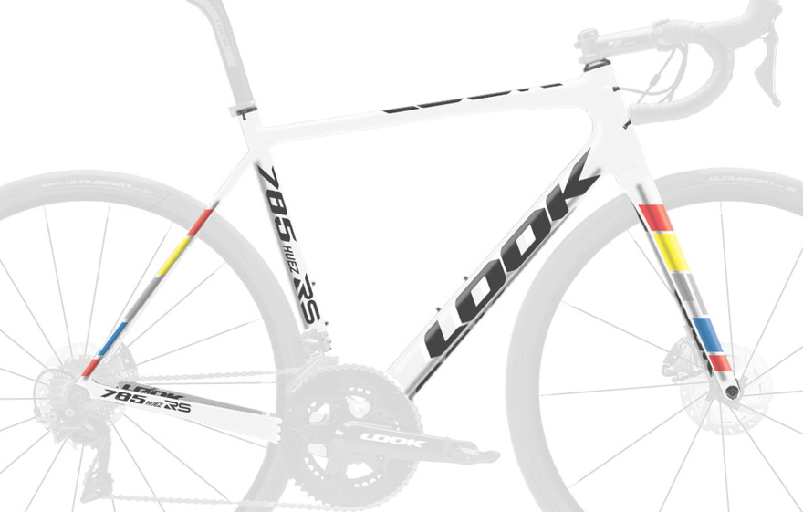 LOOK 785 Huez RS DISC + ZED2 proteam-white (2019) Rahmenset
