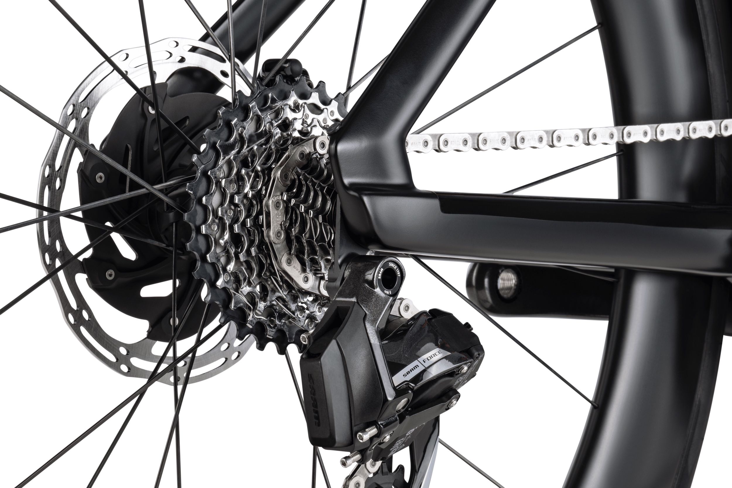 BMC Speedmachine 01 TWO neon-red / carbon-black (2024) Sram Force AXS 2x12