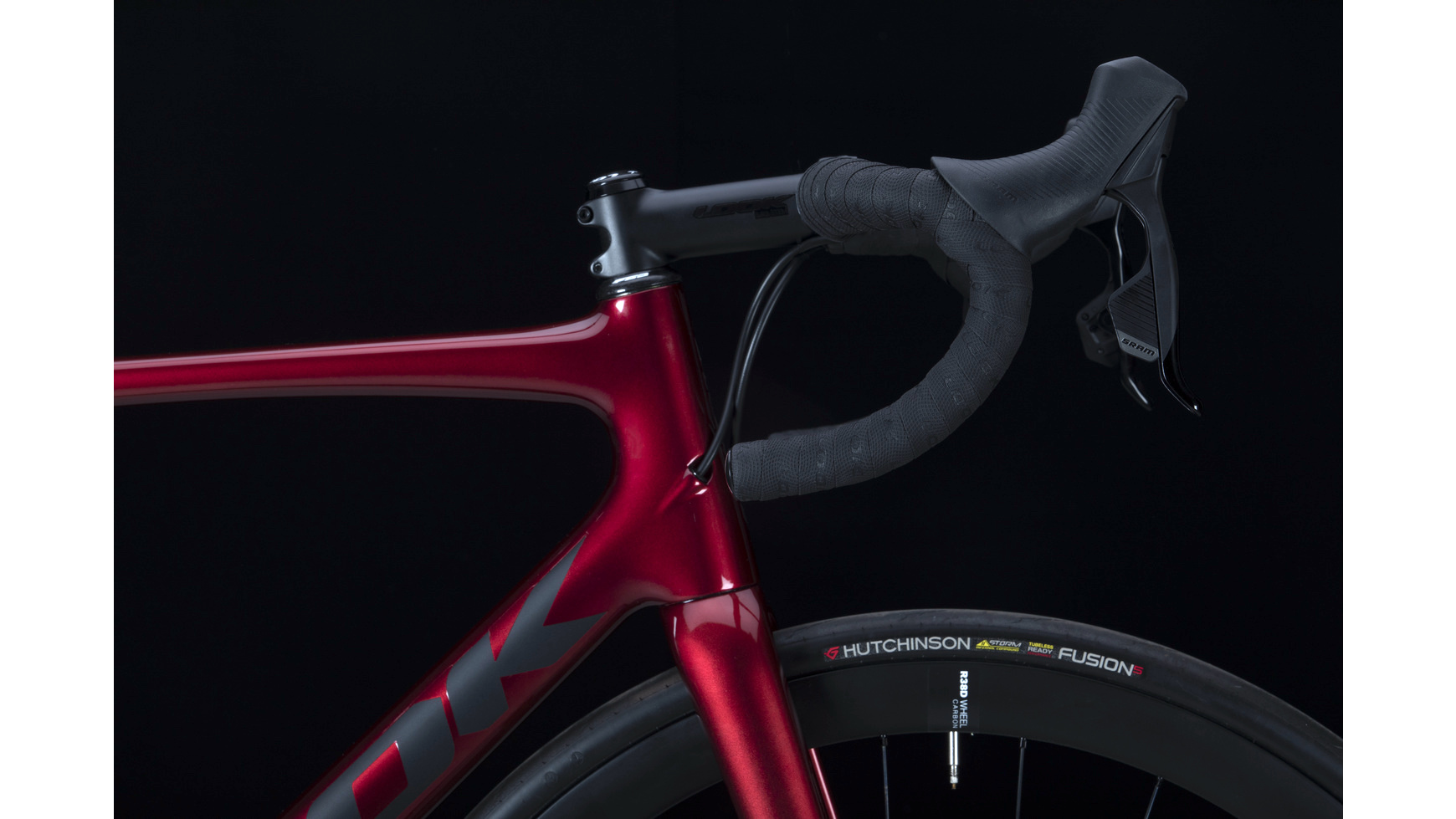 LOOK 785 HUEZ disc-brake Sram Rival AXS 2x12 / R38 Carbon Laufräder (2023) Interference Red Mat Glossy